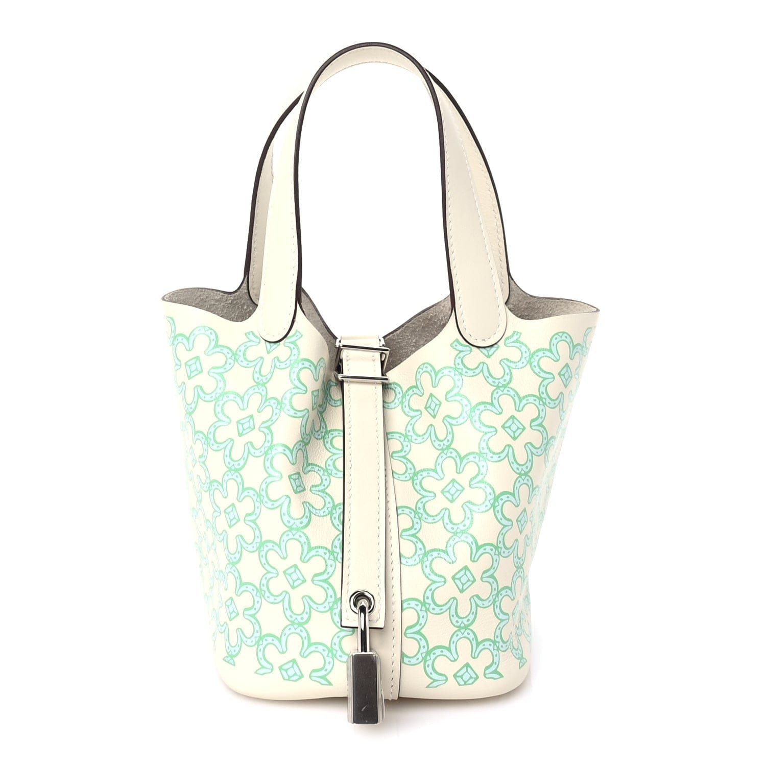 Hermes Swift Micro Lucky Daisy Picotin Lock Nata Vert