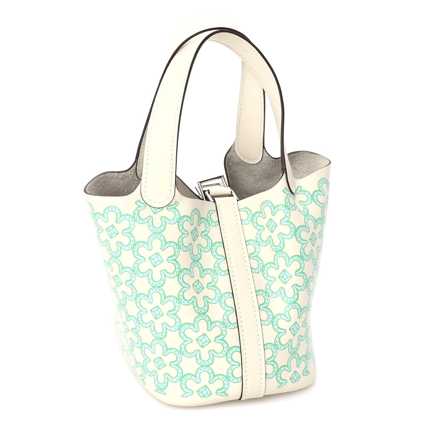 Hermes Swift Micro Lucky Daisy Picotin Lock Nata Vert