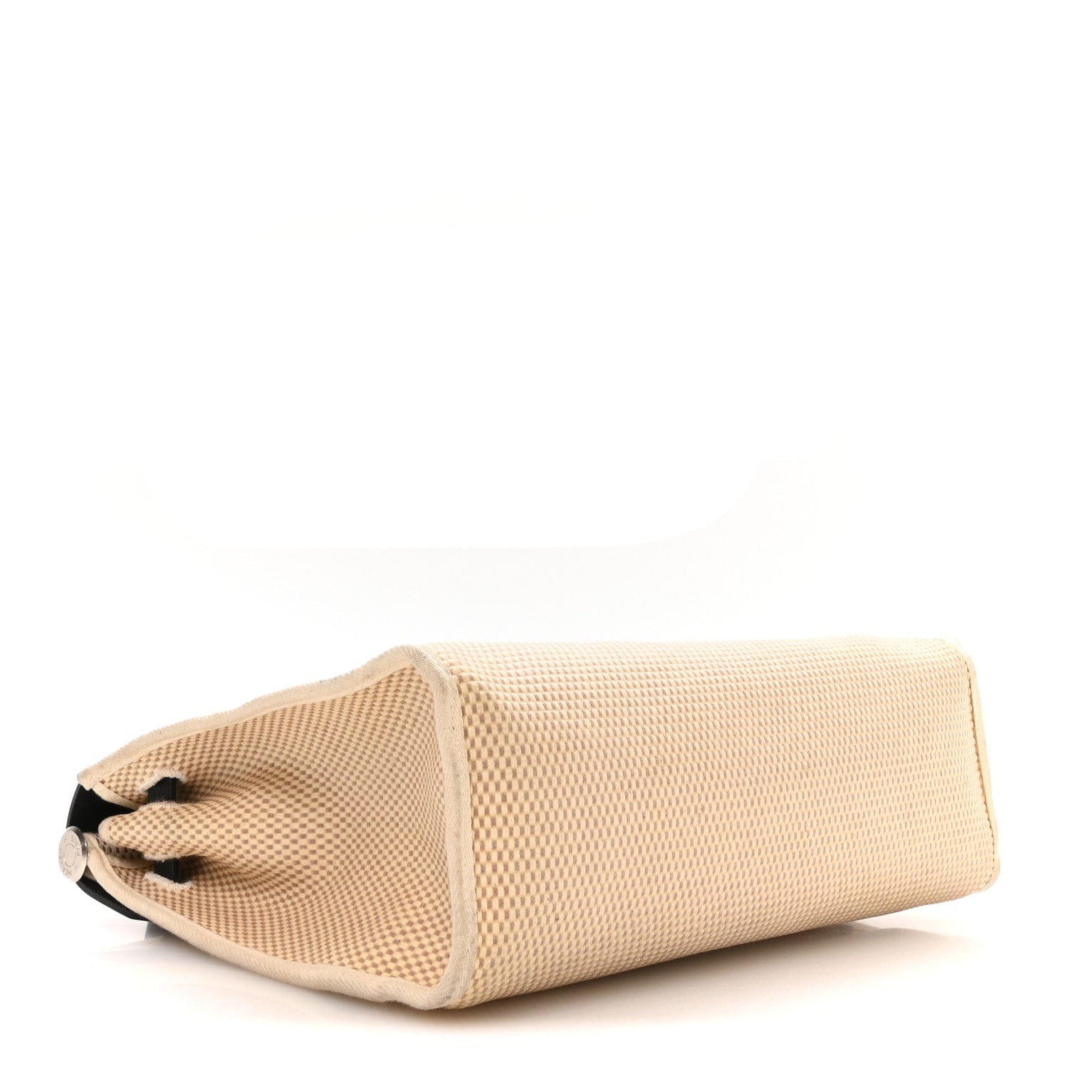 Hermes Toile GM Vache Calfskin Herbag 30 PM Natural Black Natural Black