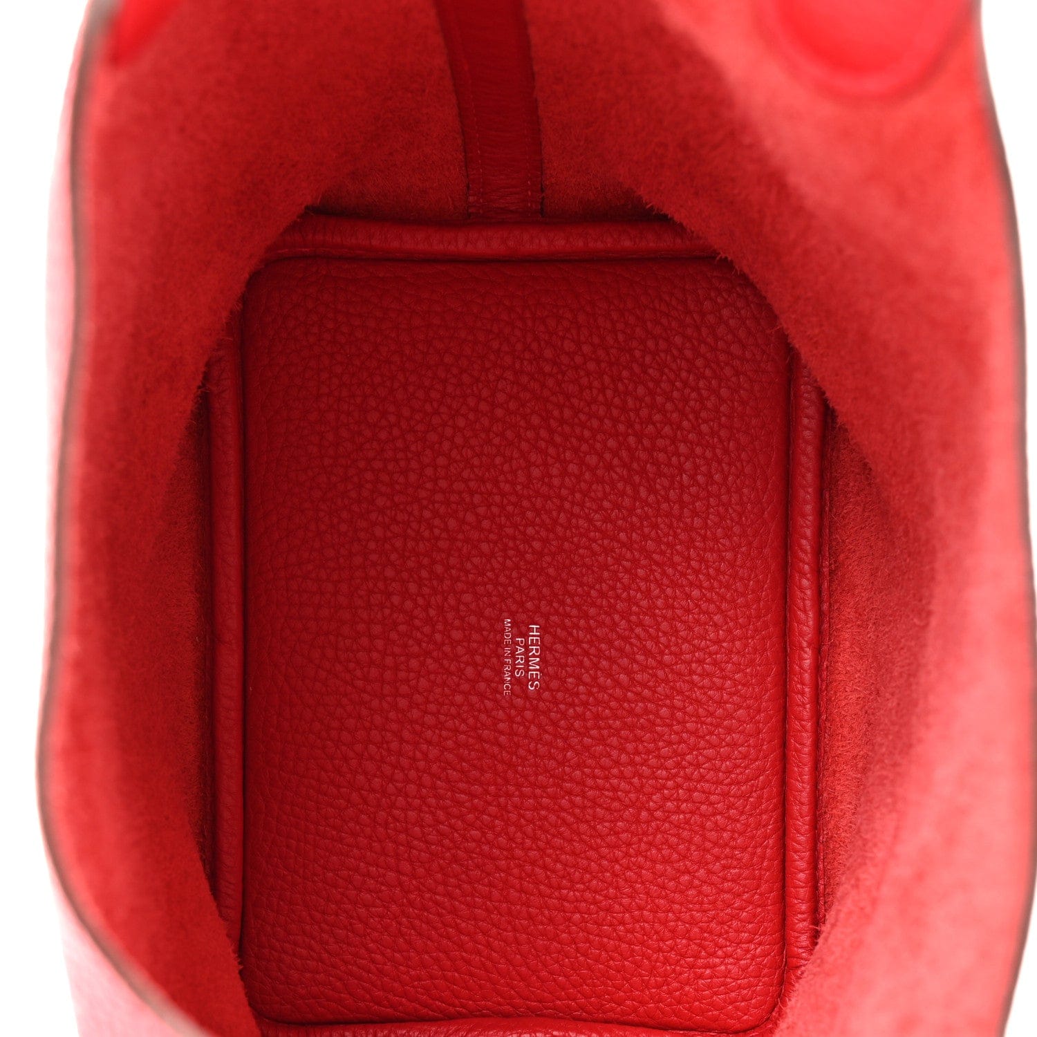 Hermes Taurillon Clemence Picotin Lock 18 PM Rouge Casaque