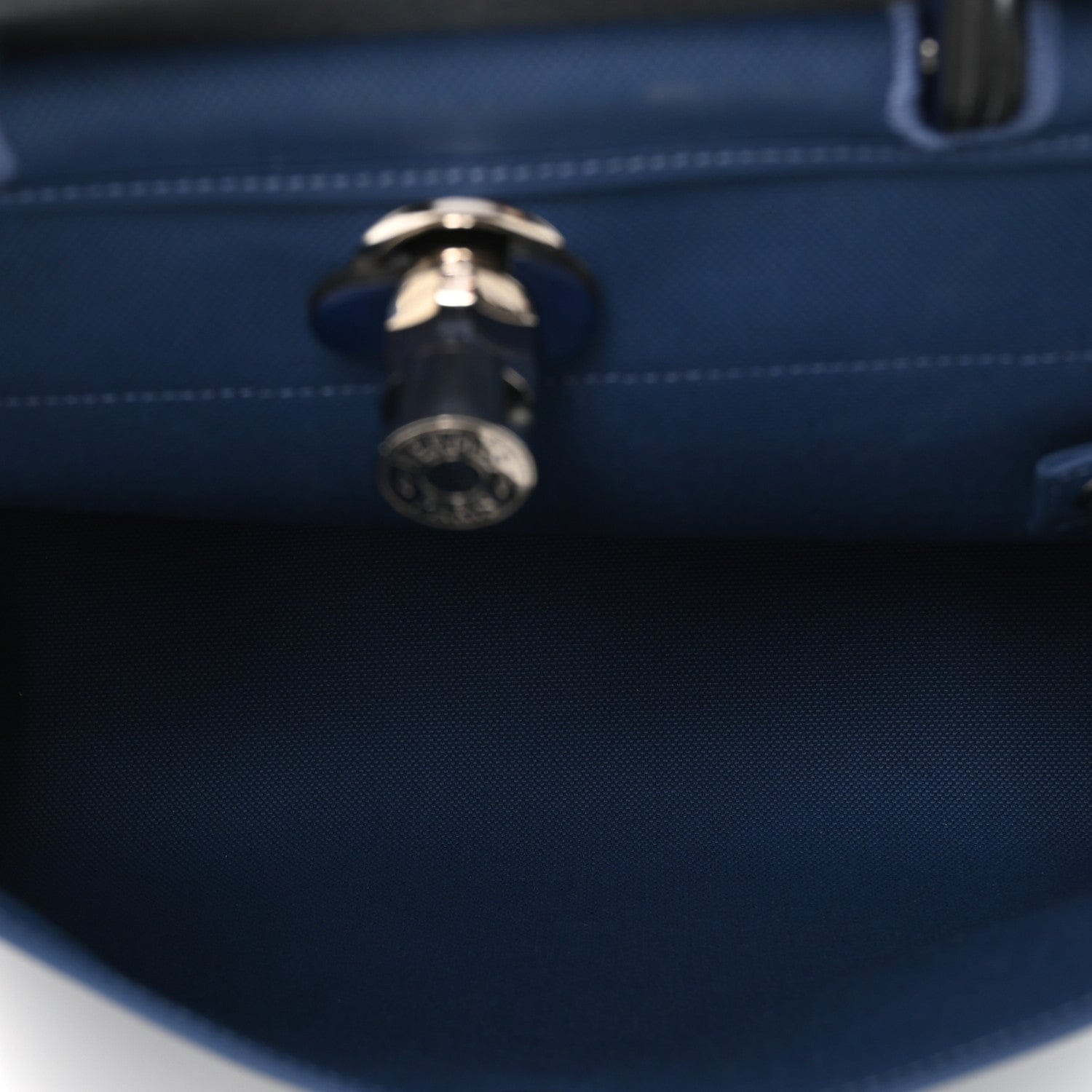Hermes Military Toile Vache Hunter Herbag Zip 31 PM Bleu Brighton Bleu Saphir