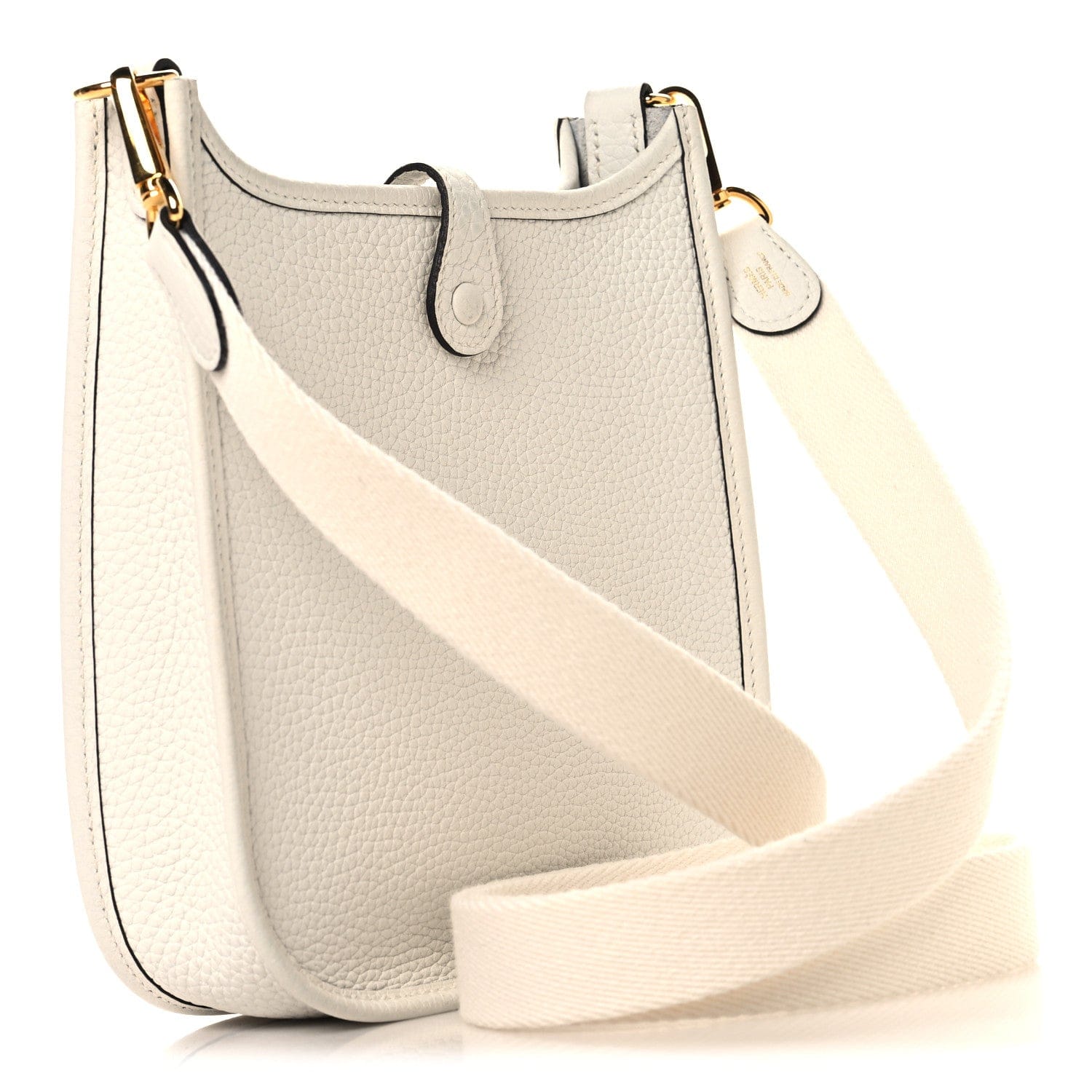 Hermes Taurillon Clemence Amazone Evelyne TPM New White