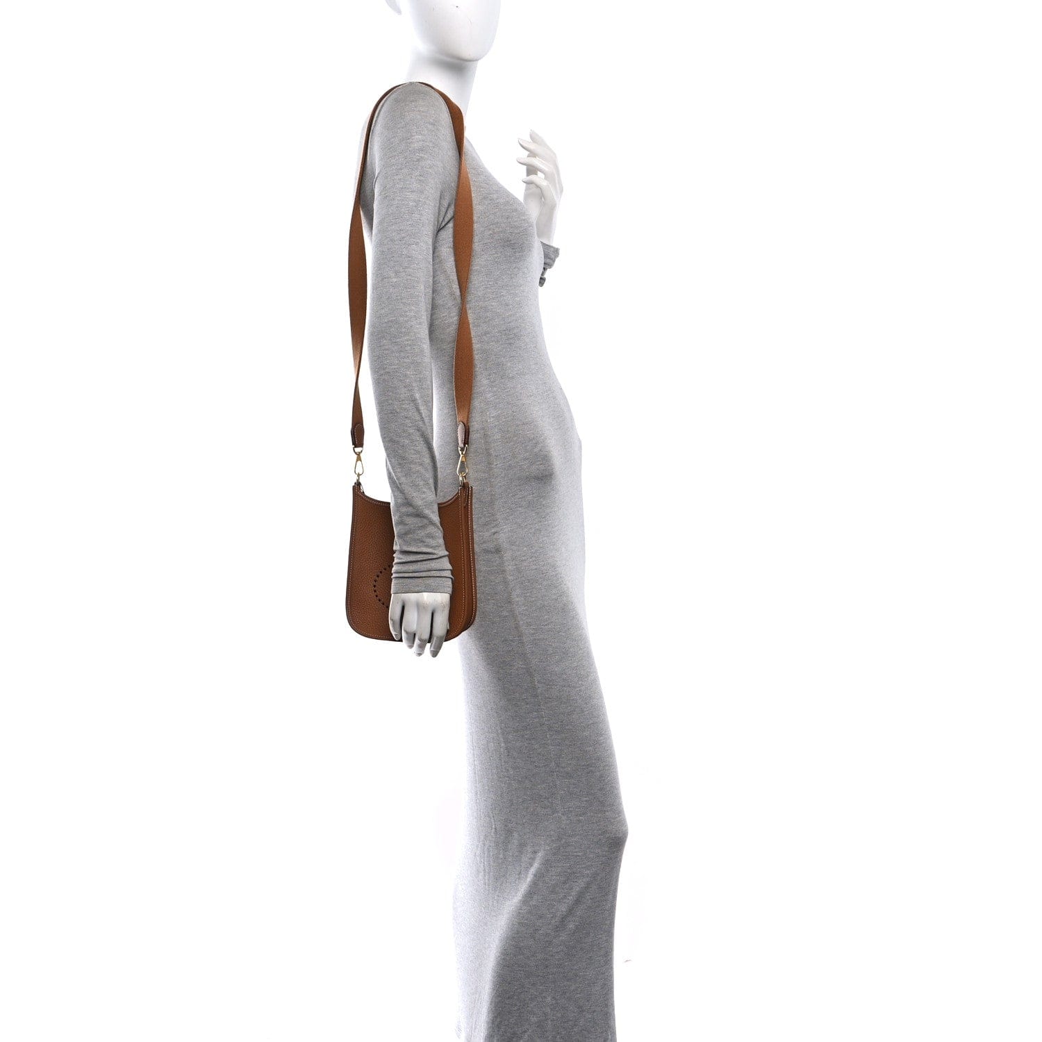 Hermes Taurillon Clemence Evelyne TPM Gold