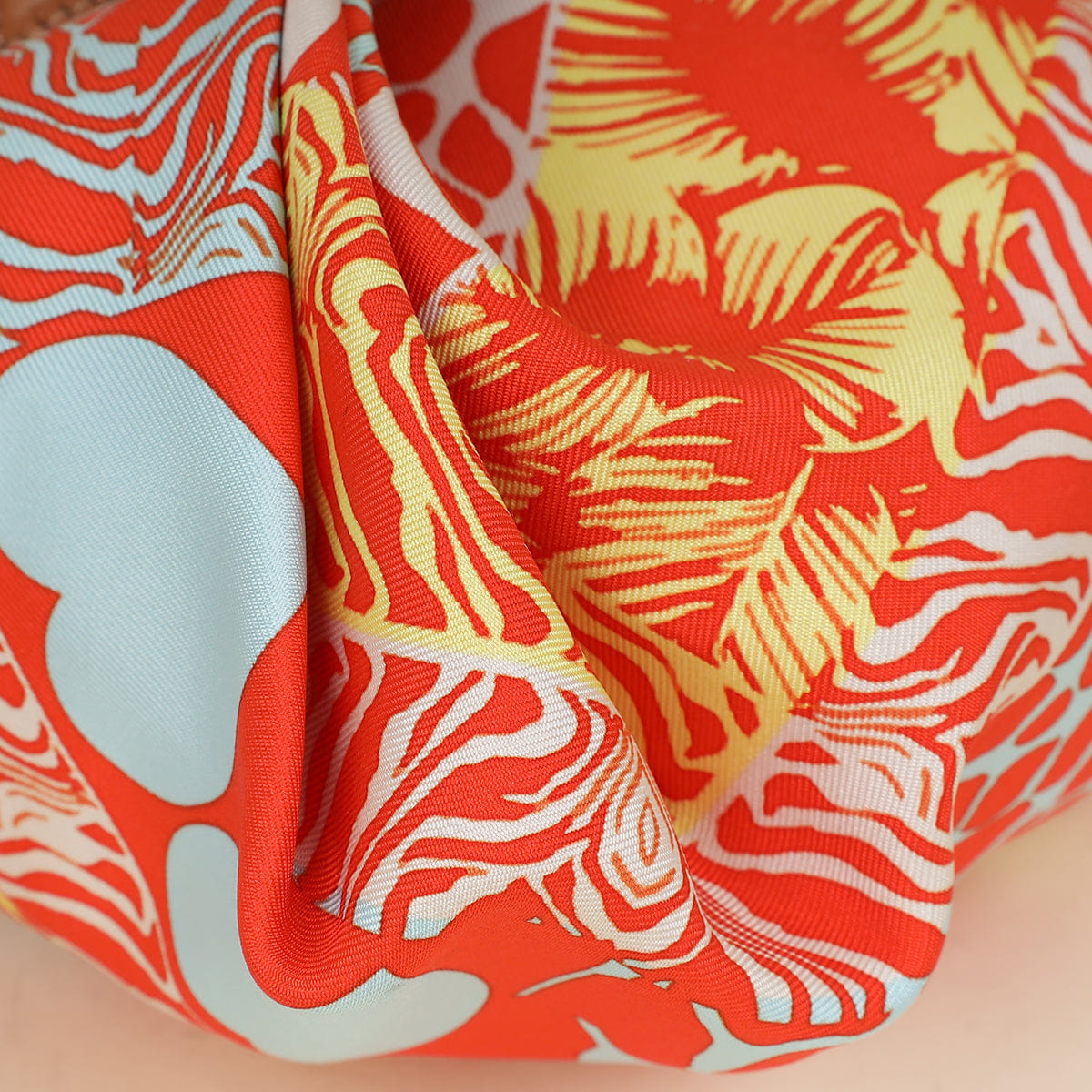 Hermes Tricolor Balusoie Wild Printed Bag