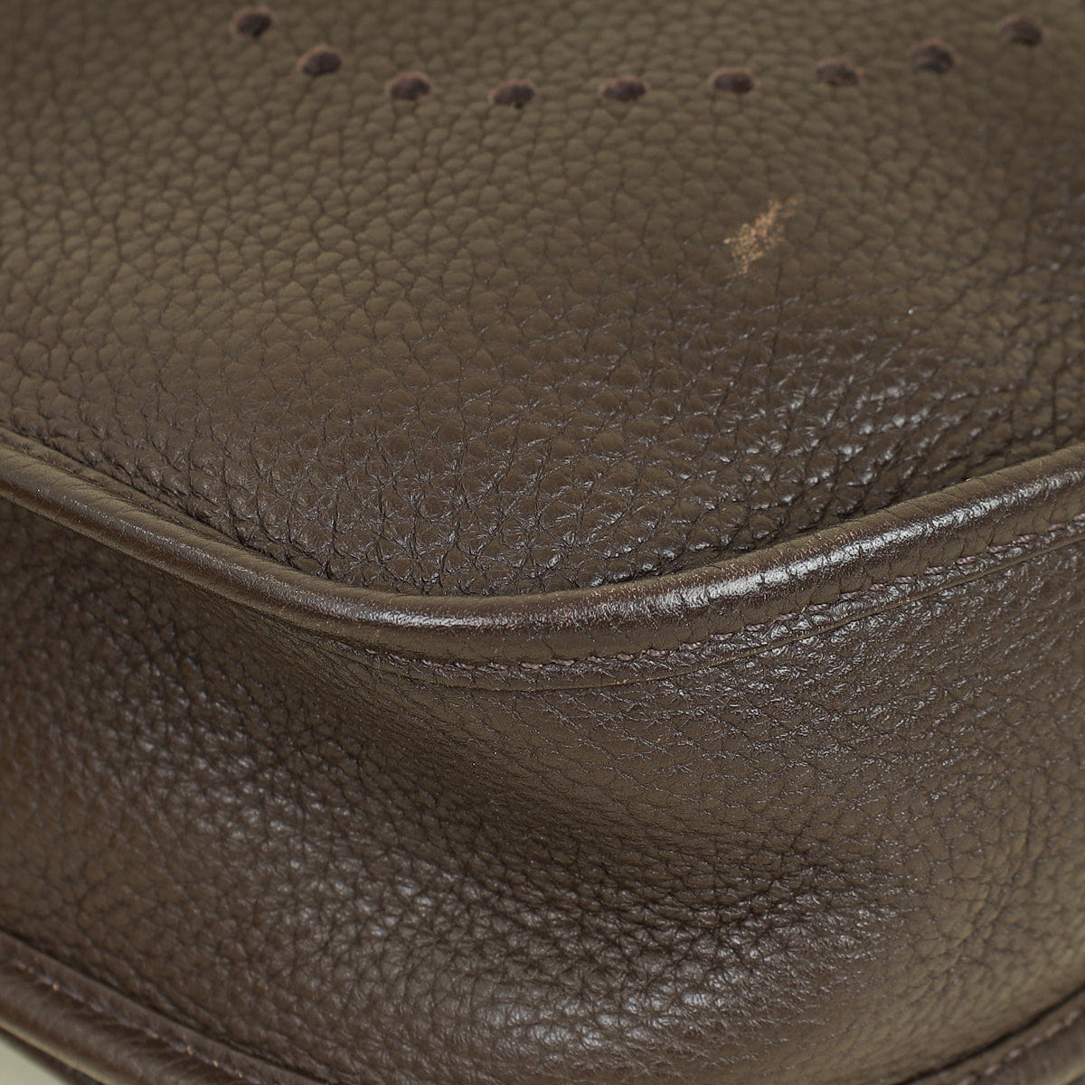 Hermes Chocolate Evelyne III PM Bag