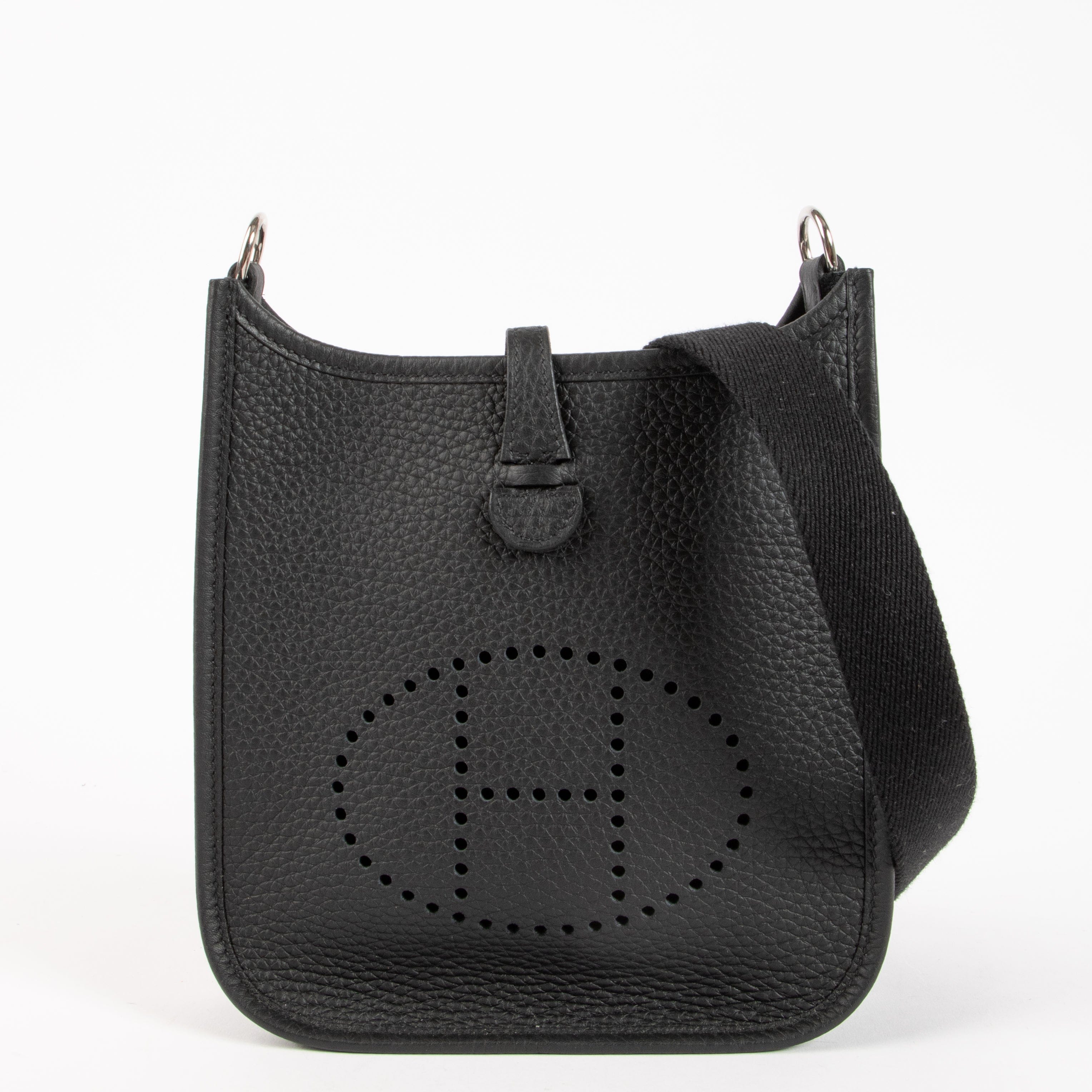 Hermès Evelyne 16 Black Clemence PHW
