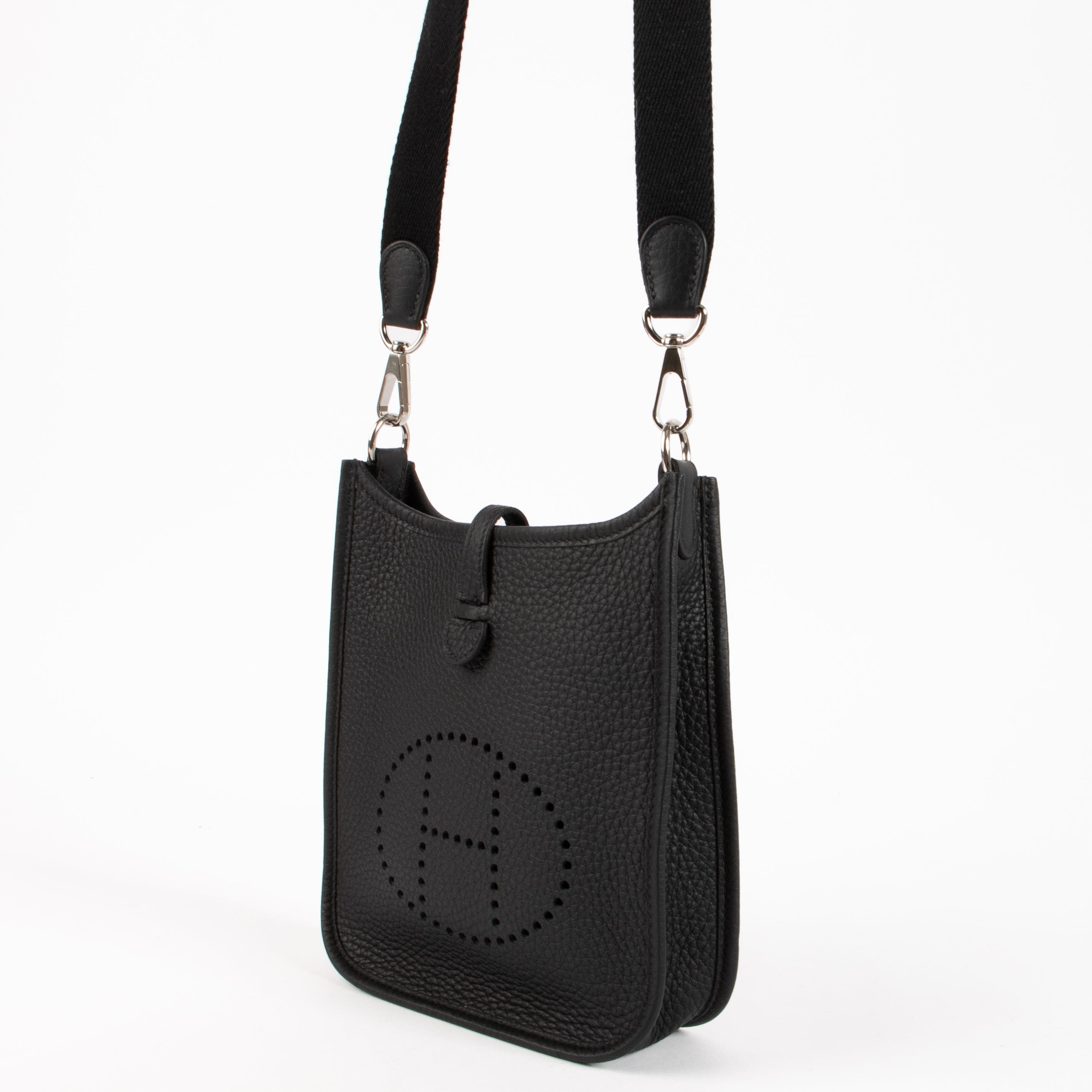 Hermès Evelyne 16 Black Clemence PHW