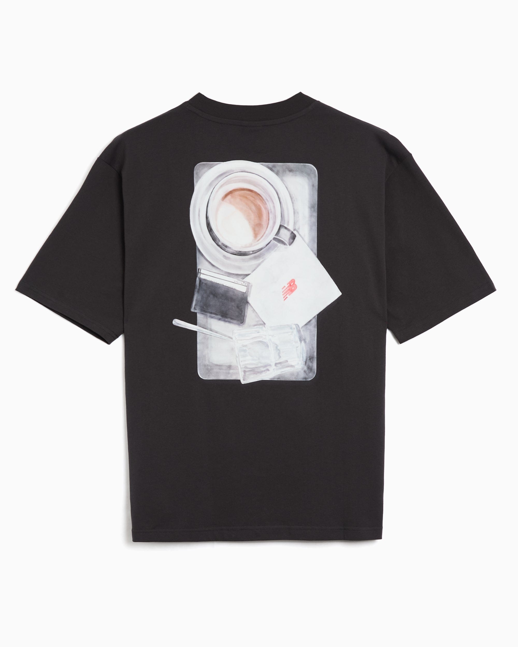 New Balance Camiseta con gráfico Oversize New Balance Grey Days Coffee para hombre