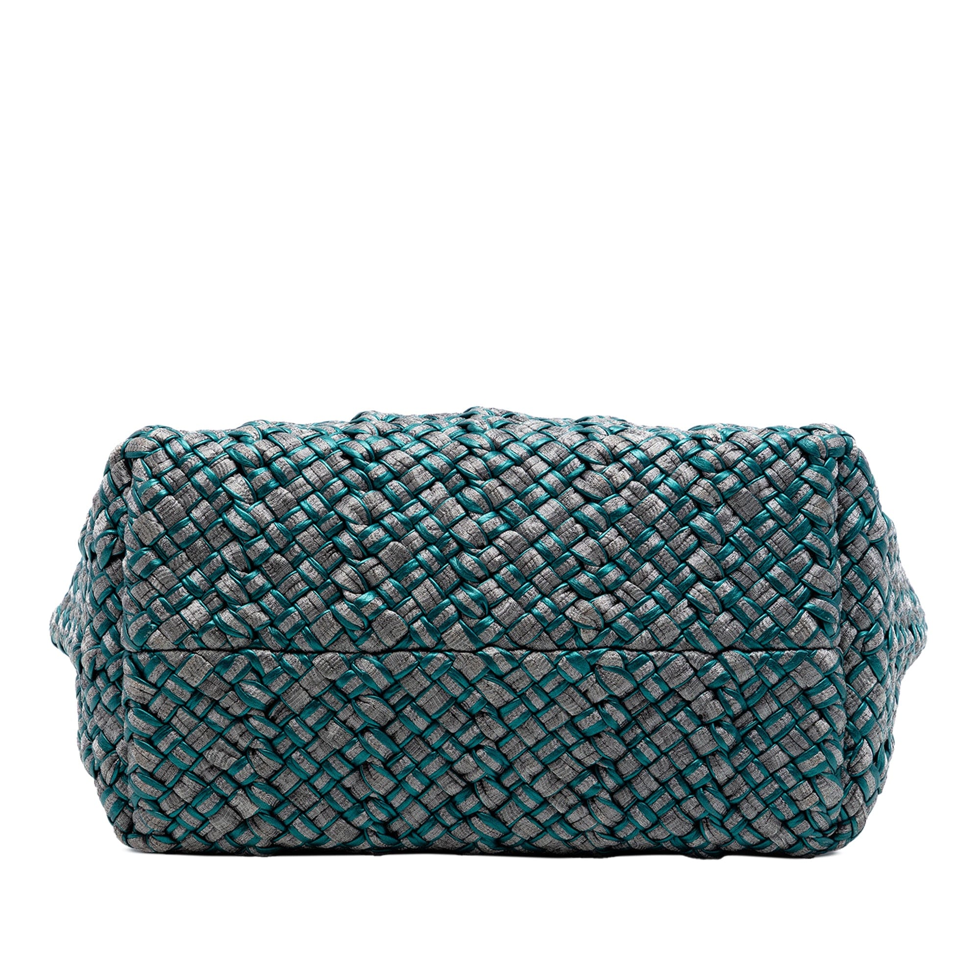 Bottega Veneta Medium Metallic Nappa Intrecciato Cesta Tote
