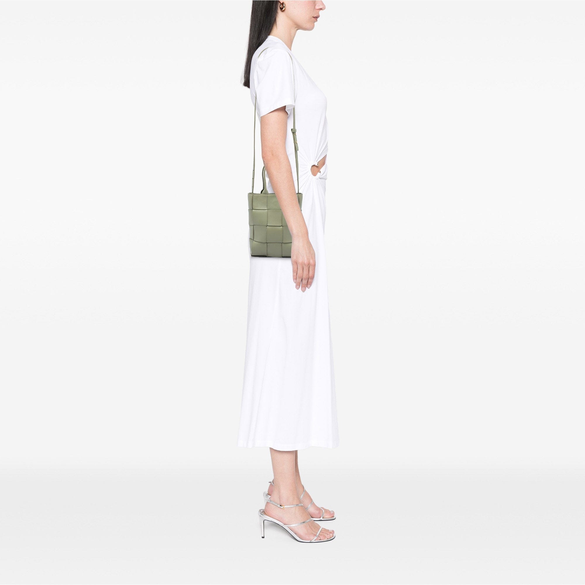 Bottega Veneta Mini Maxi Nappa Intrecciato North South Cassette Tote