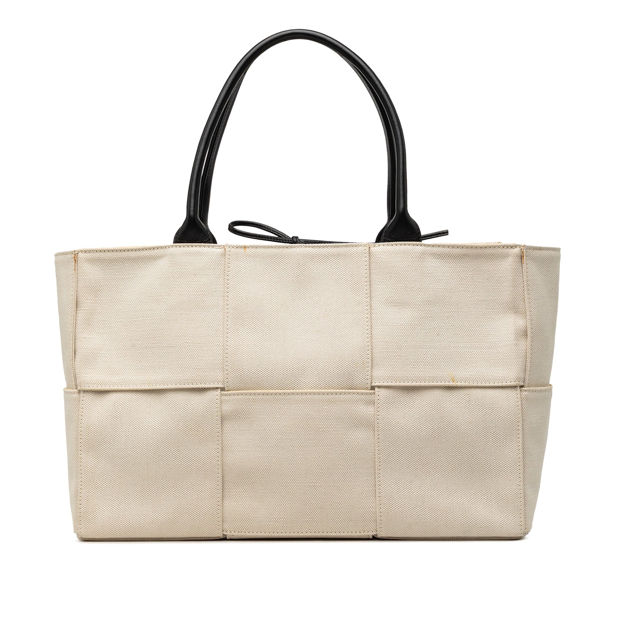 Bottega Veneta Medium Canvas Maxi Intrecciato Arco Tote