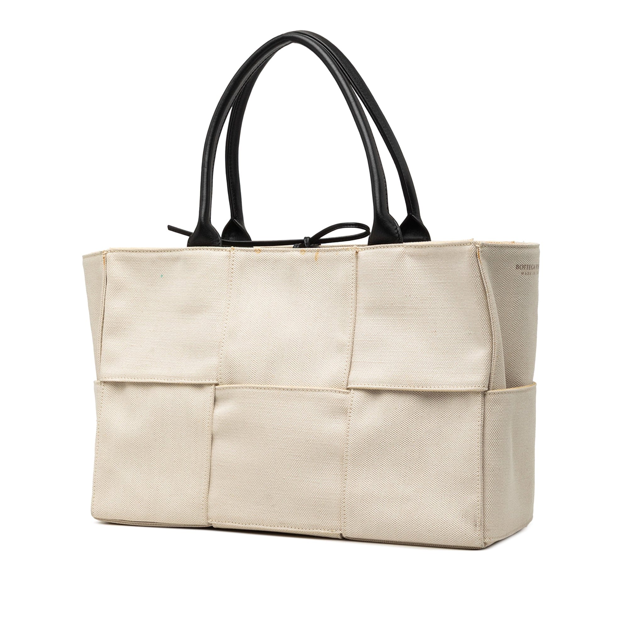 Bottega Veneta Medium Canvas Maxi Intrecciato Arco Tote