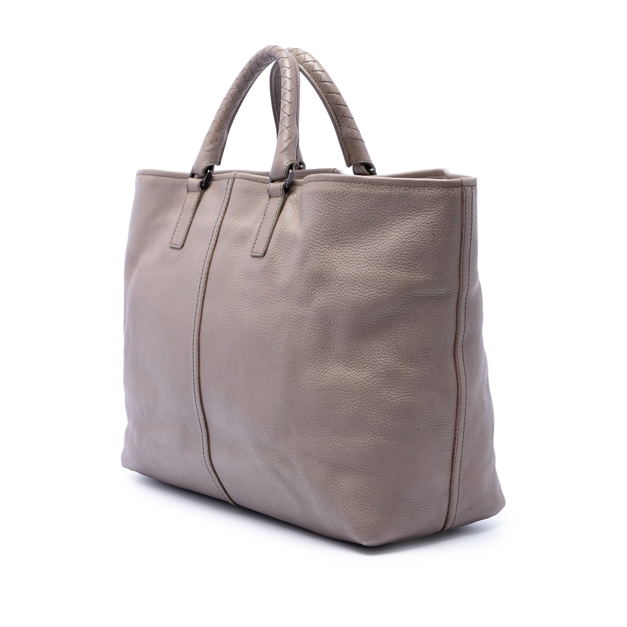 Bottega Veneta Calfskin Intrecciato Handle Tote
