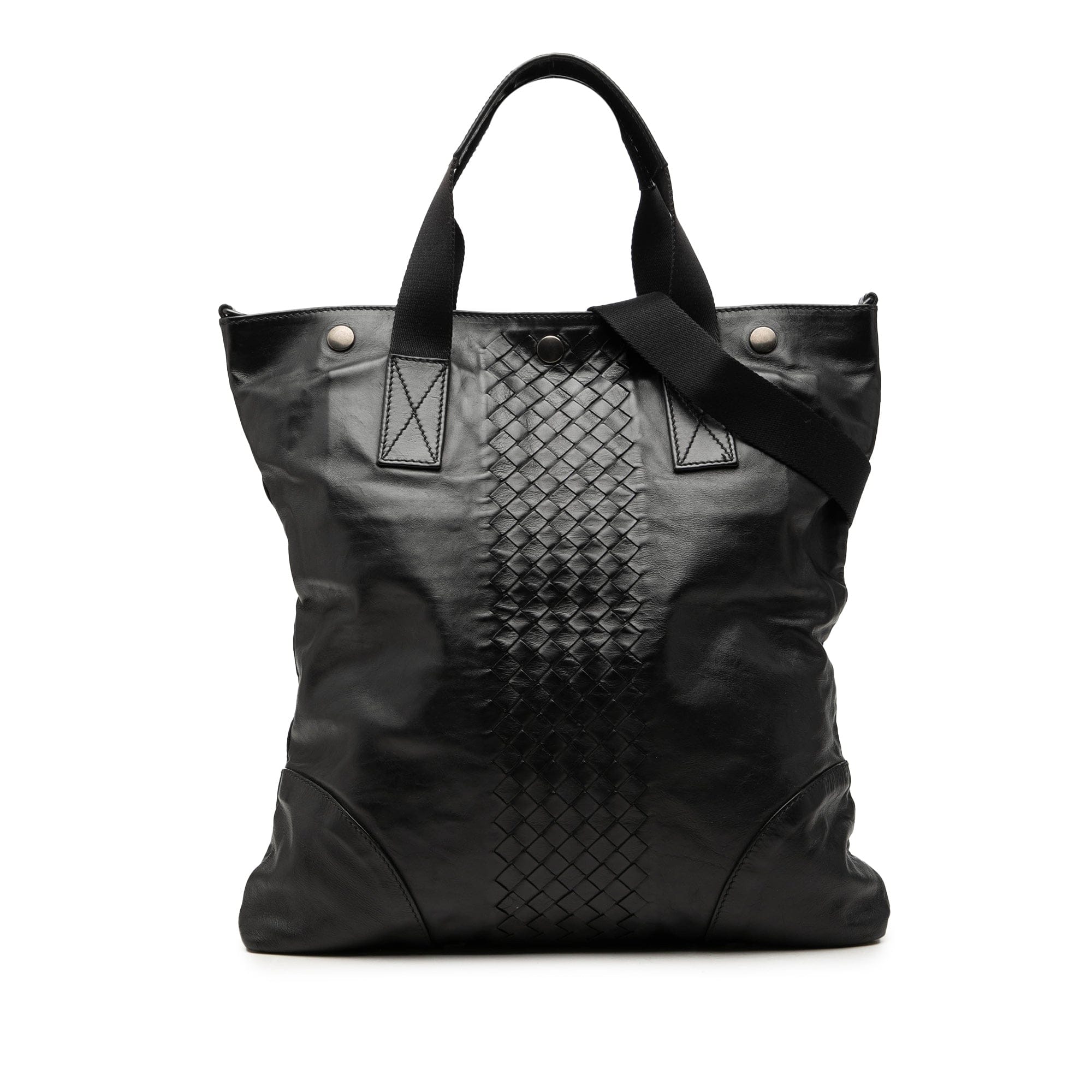Bottega Veneta Intrecciato Trimmed Nappa Convertible Tote