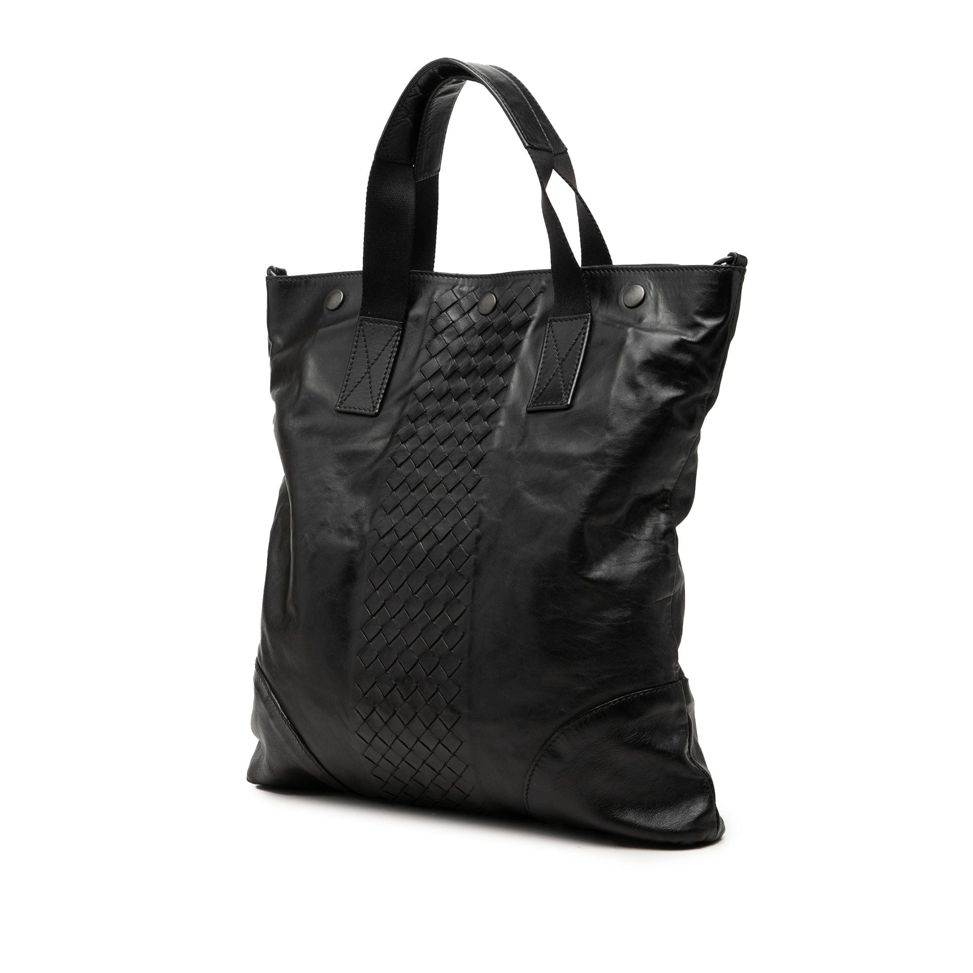 Bottega Veneta Intrecciato Trimmed Nappa Convertible Tote