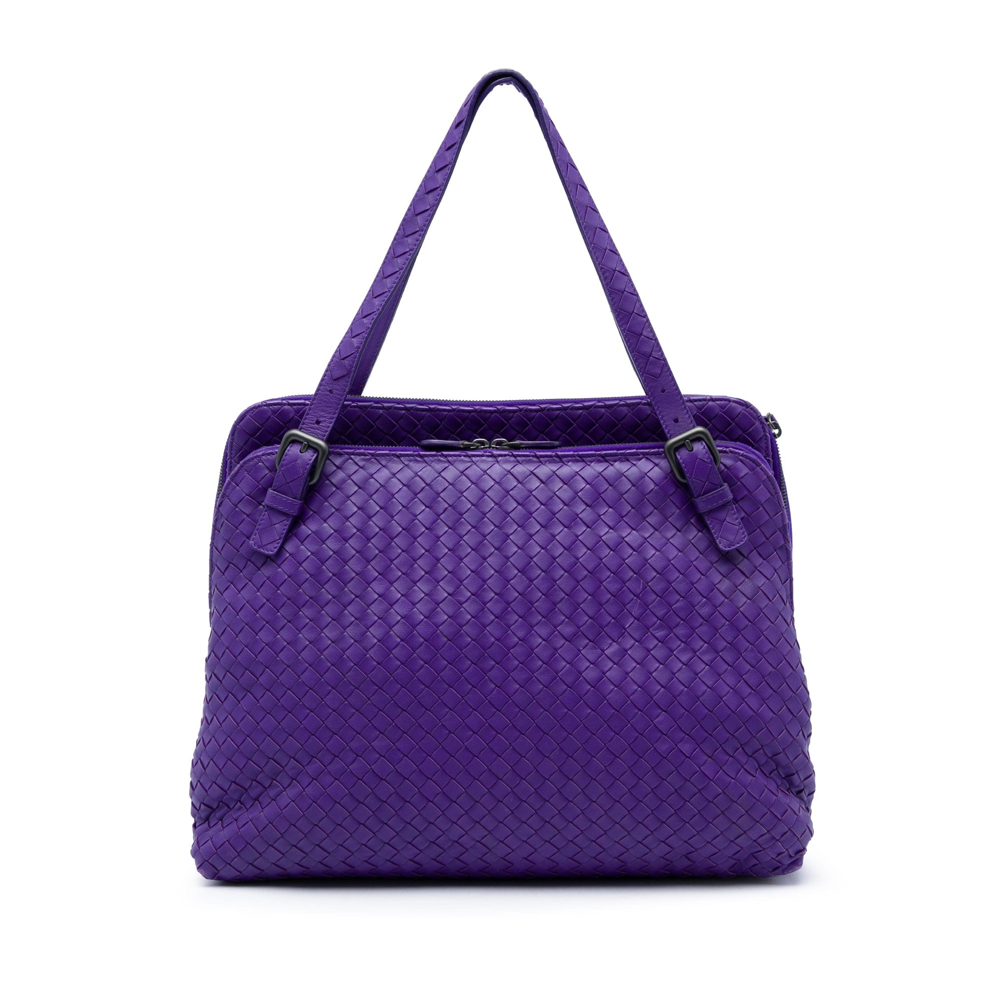 Bottega Veneta Nappa Intrecciato Double Zip Tote