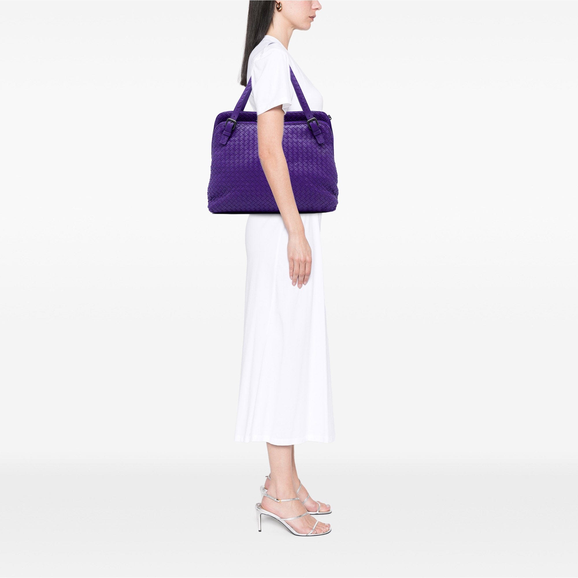 Bottega Veneta Nappa Intrecciato Double Zip Tote