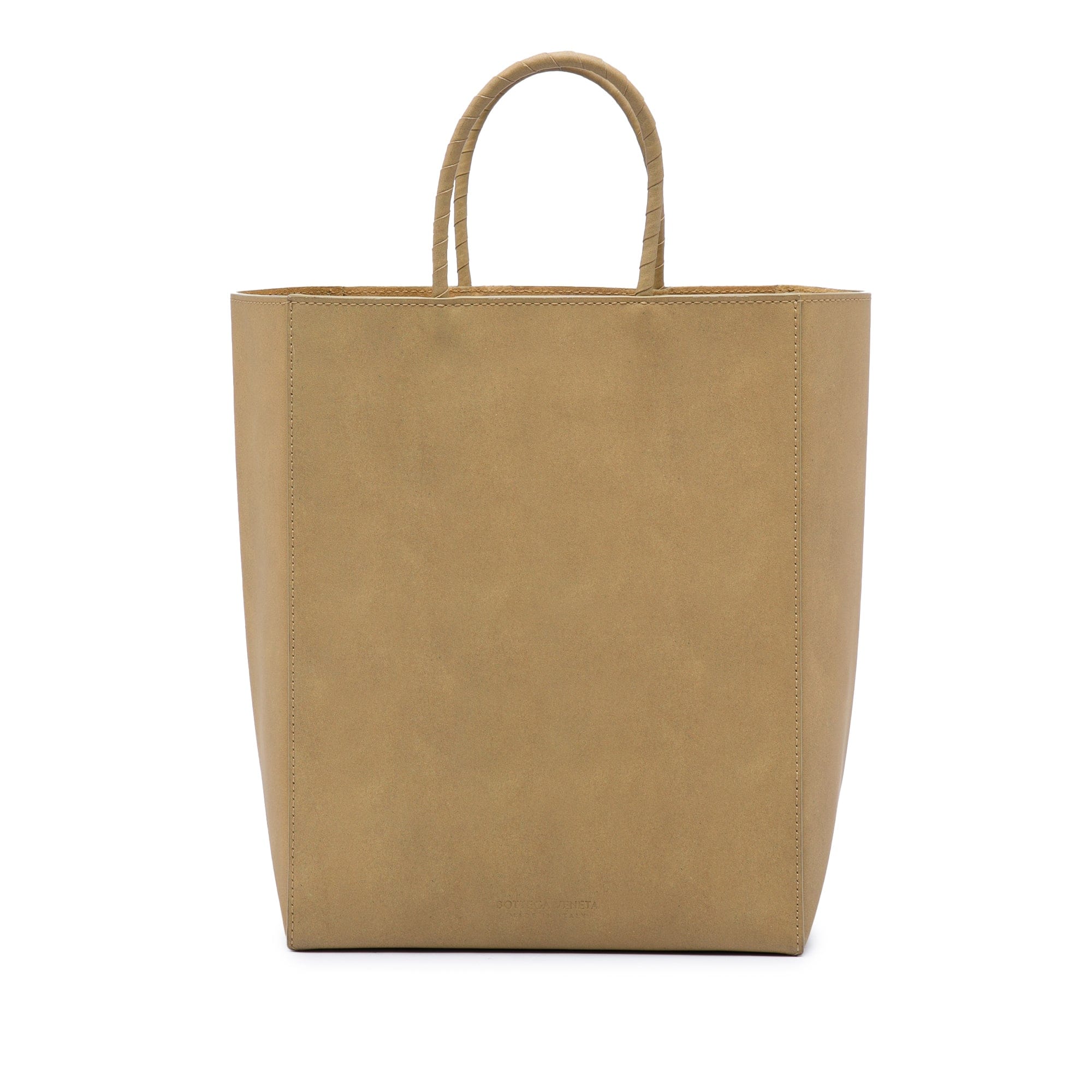 Bottega Veneta Small Raw Paper Calfskin Tote
