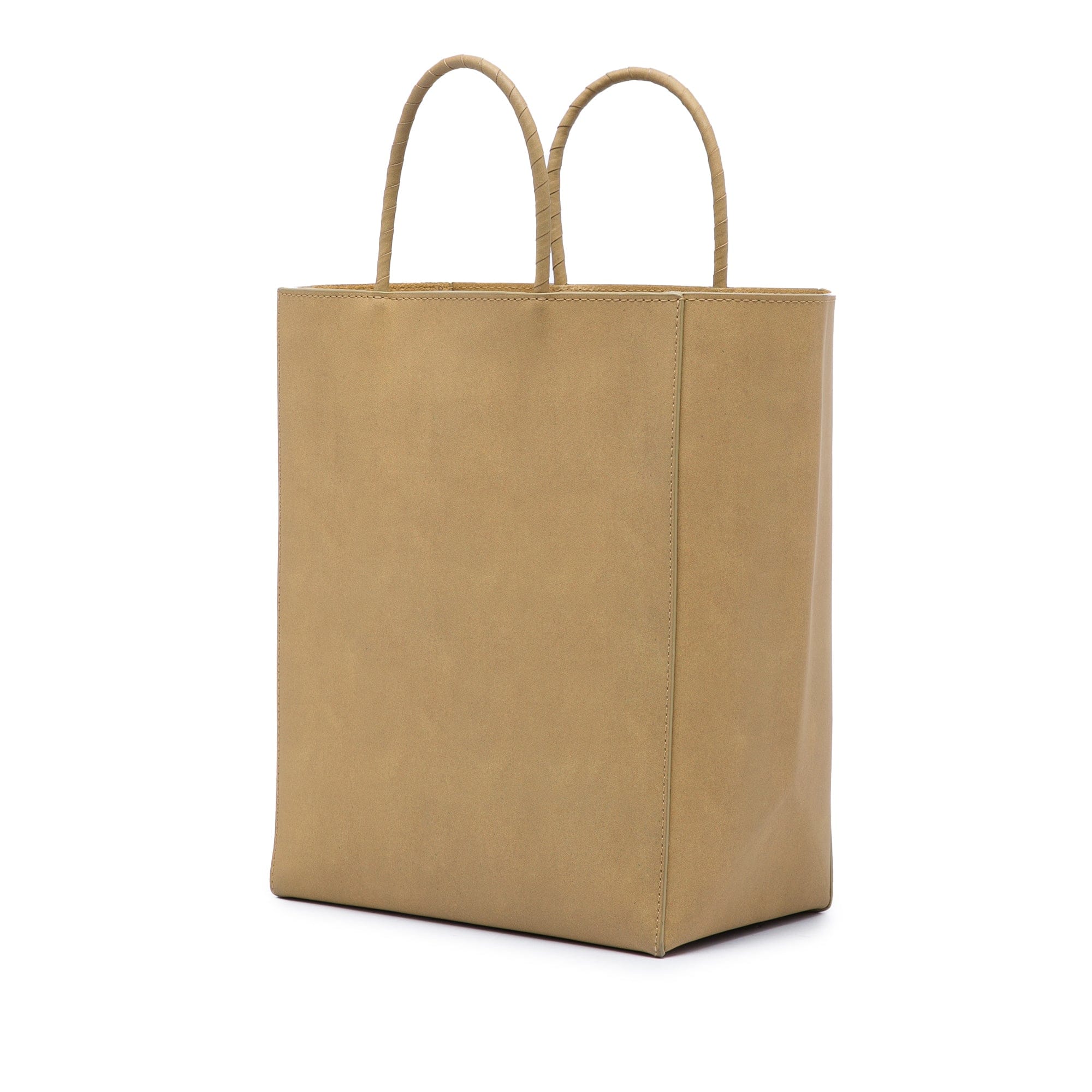 Bottega Veneta Small Raw Paper Calfskin Tote