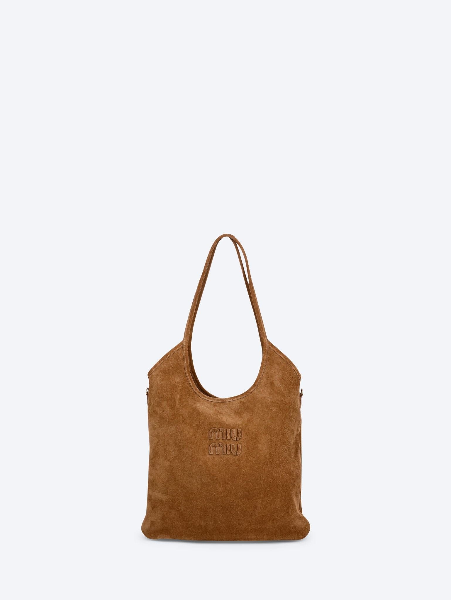 MIU MIU Ivy suede tote bag