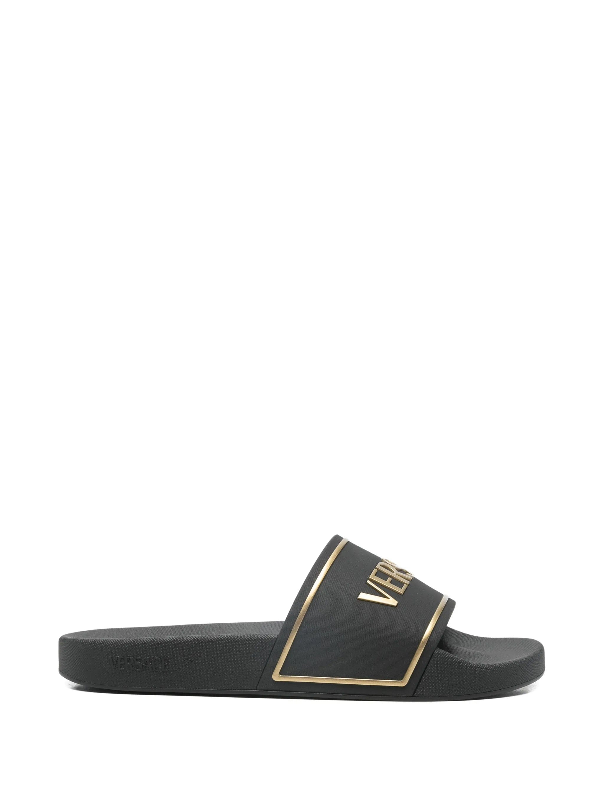 Versace logo - embossed slides