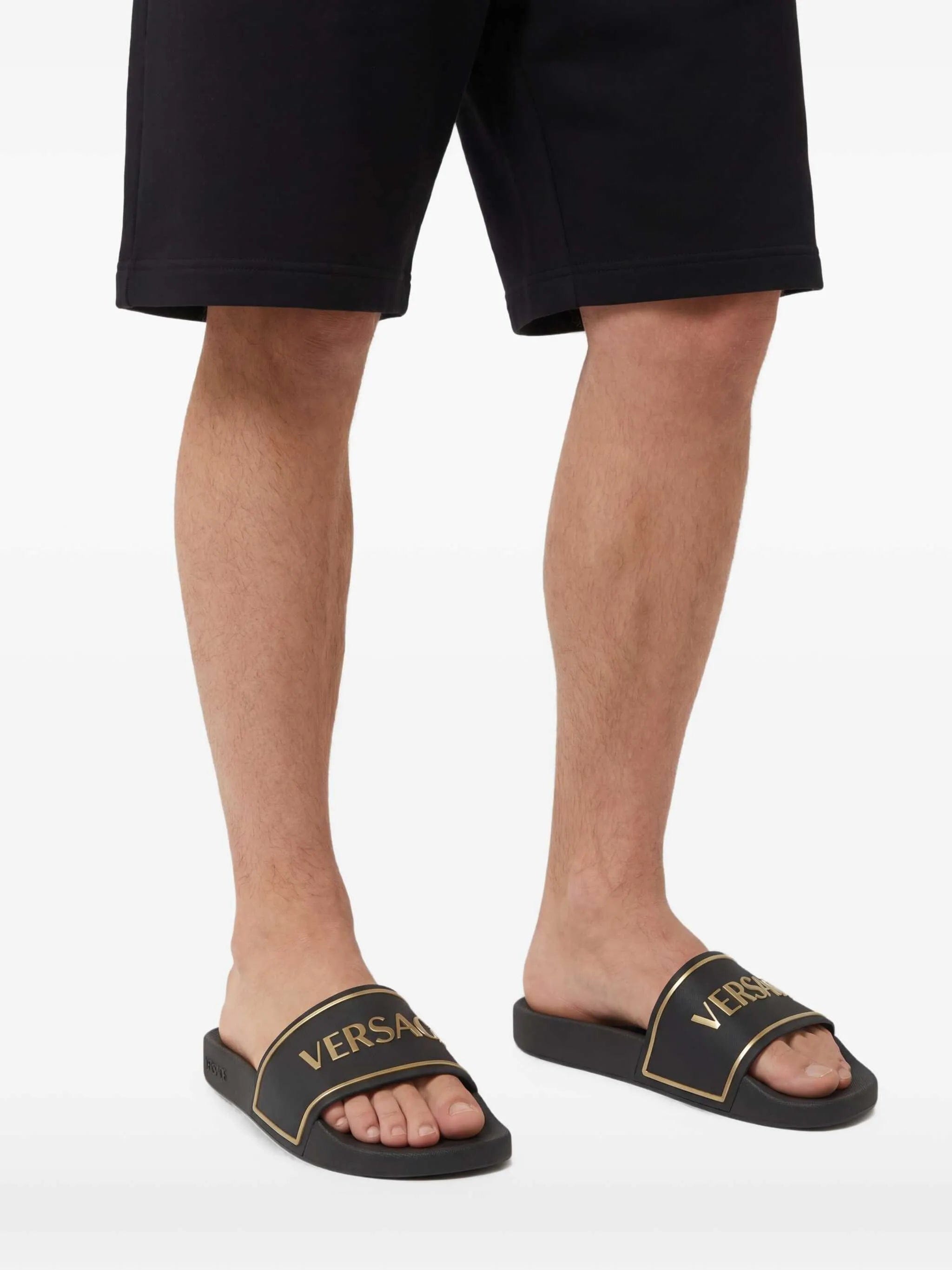 Versace logo - embossed slides