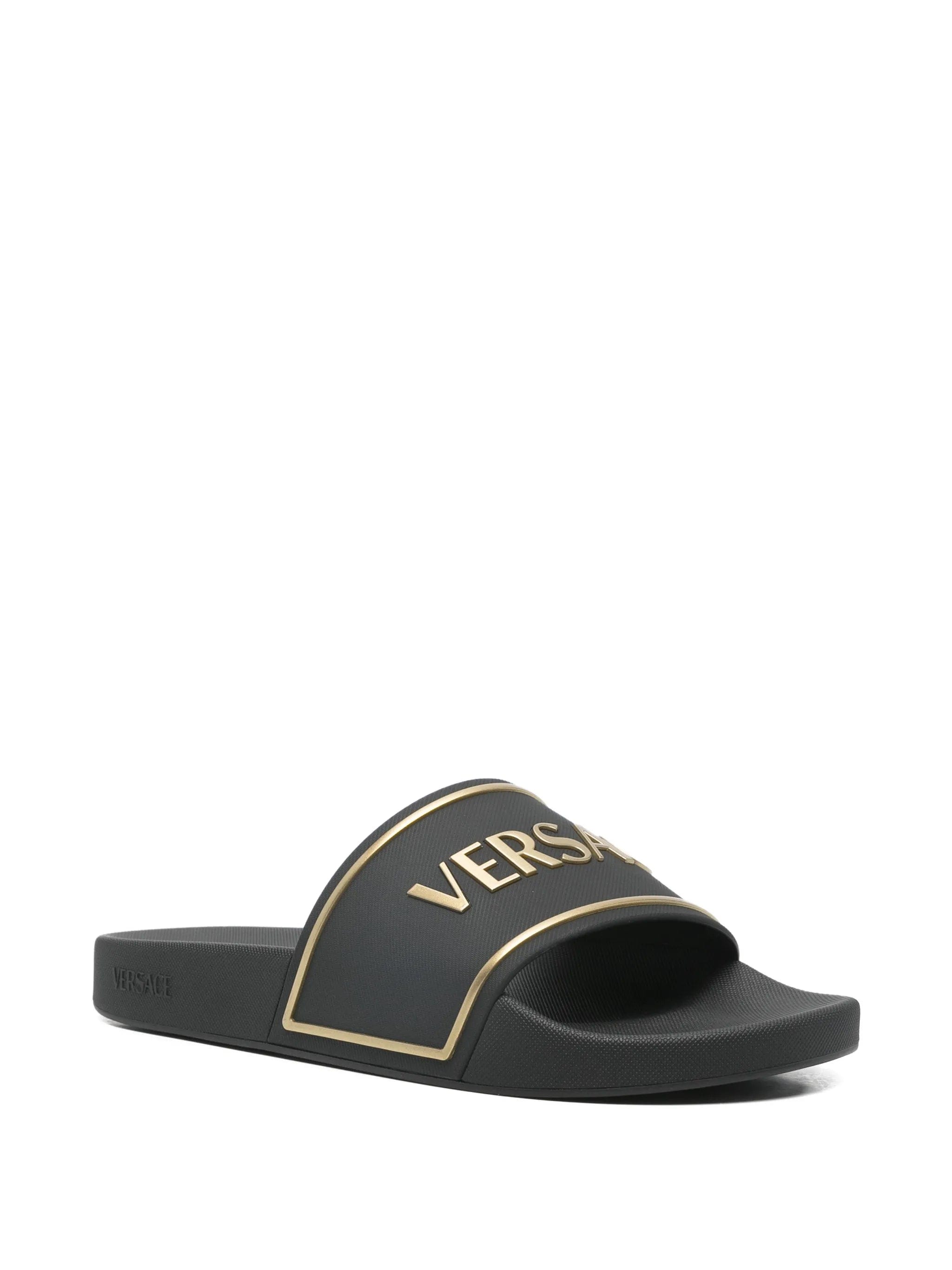 Versace logo - embossed slides