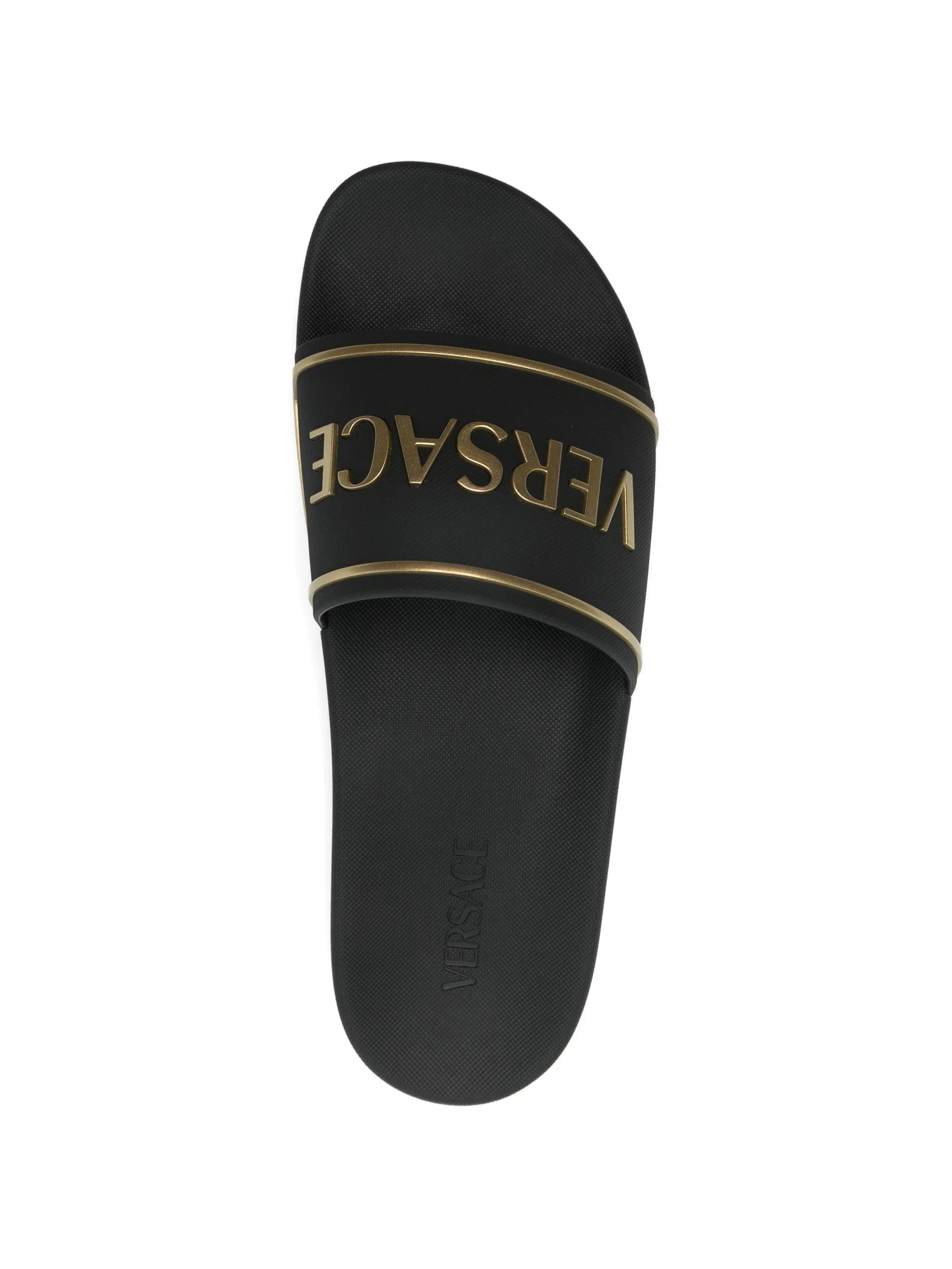 Versace logo - embossed slides