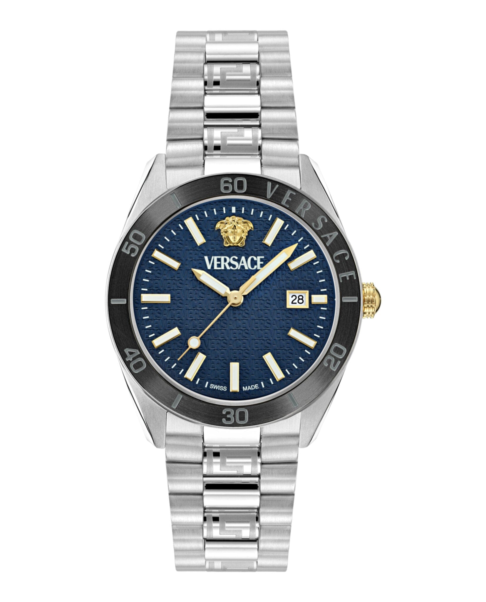 Versace Mens 42 mm Bracelet Fashion Watch