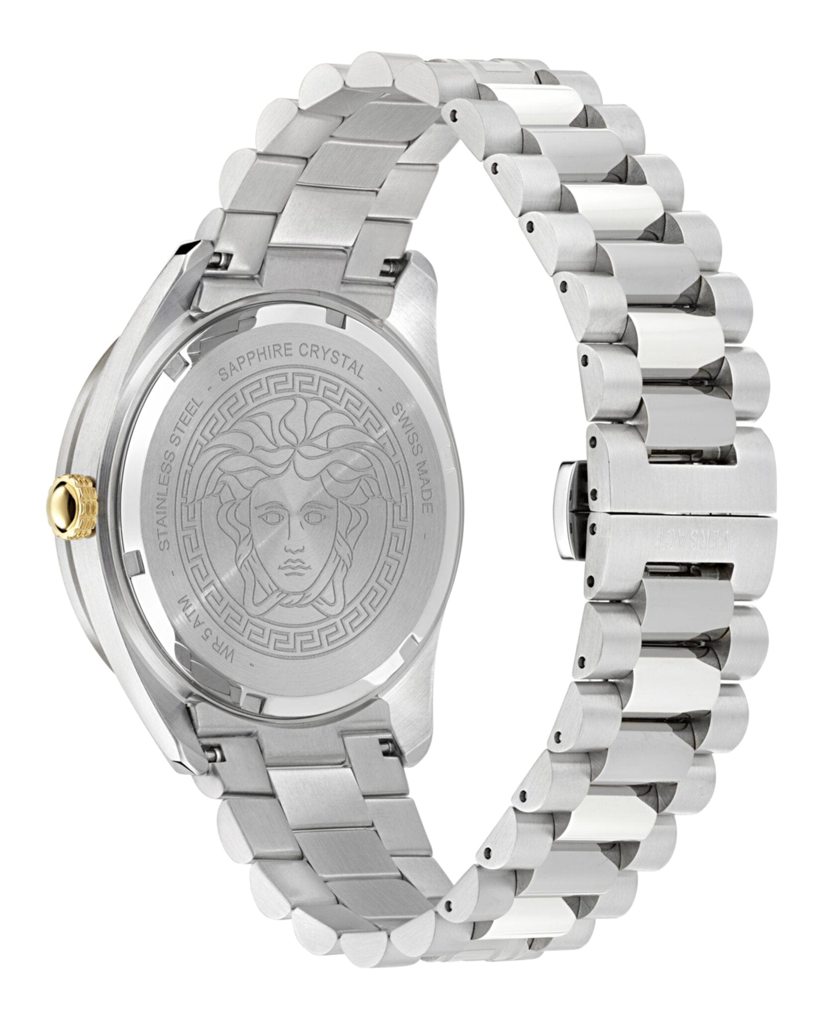 Versace Mens 42 mm Bracelet Fashion Watch
