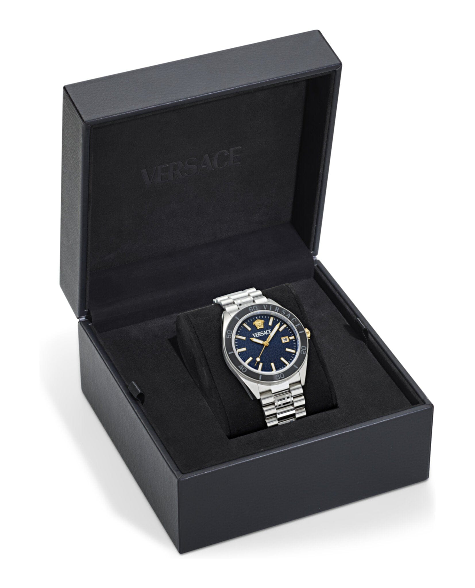 Versace Mens 42 mm Bracelet Fashion Watch