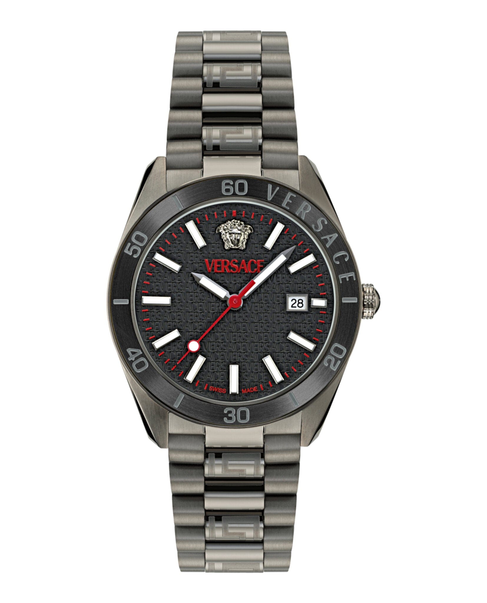 Versace Mens 42 mm Bracelet Fashion Watch