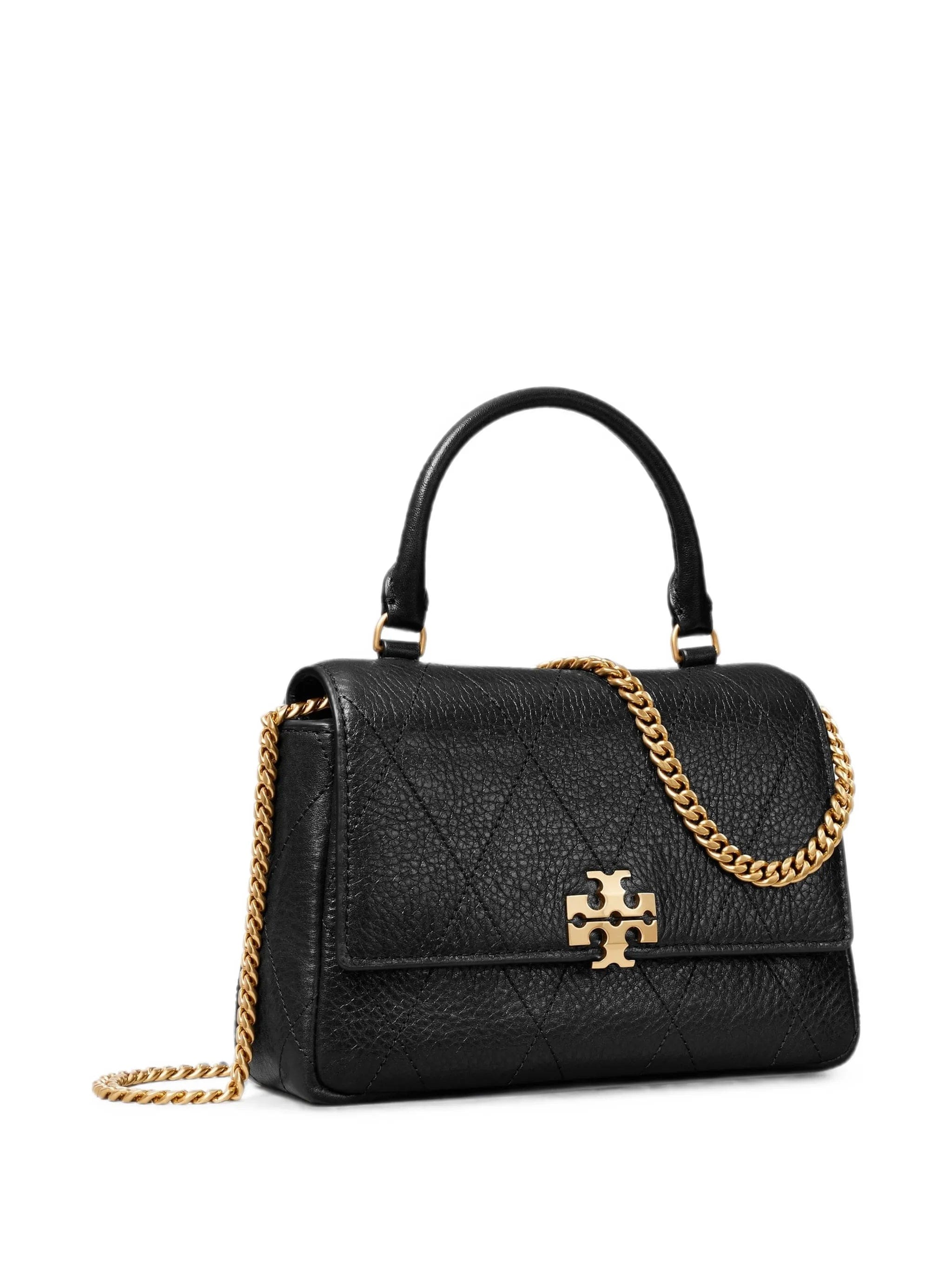 Tory Burch mini Charlie quilted top - handle crossbody bag
