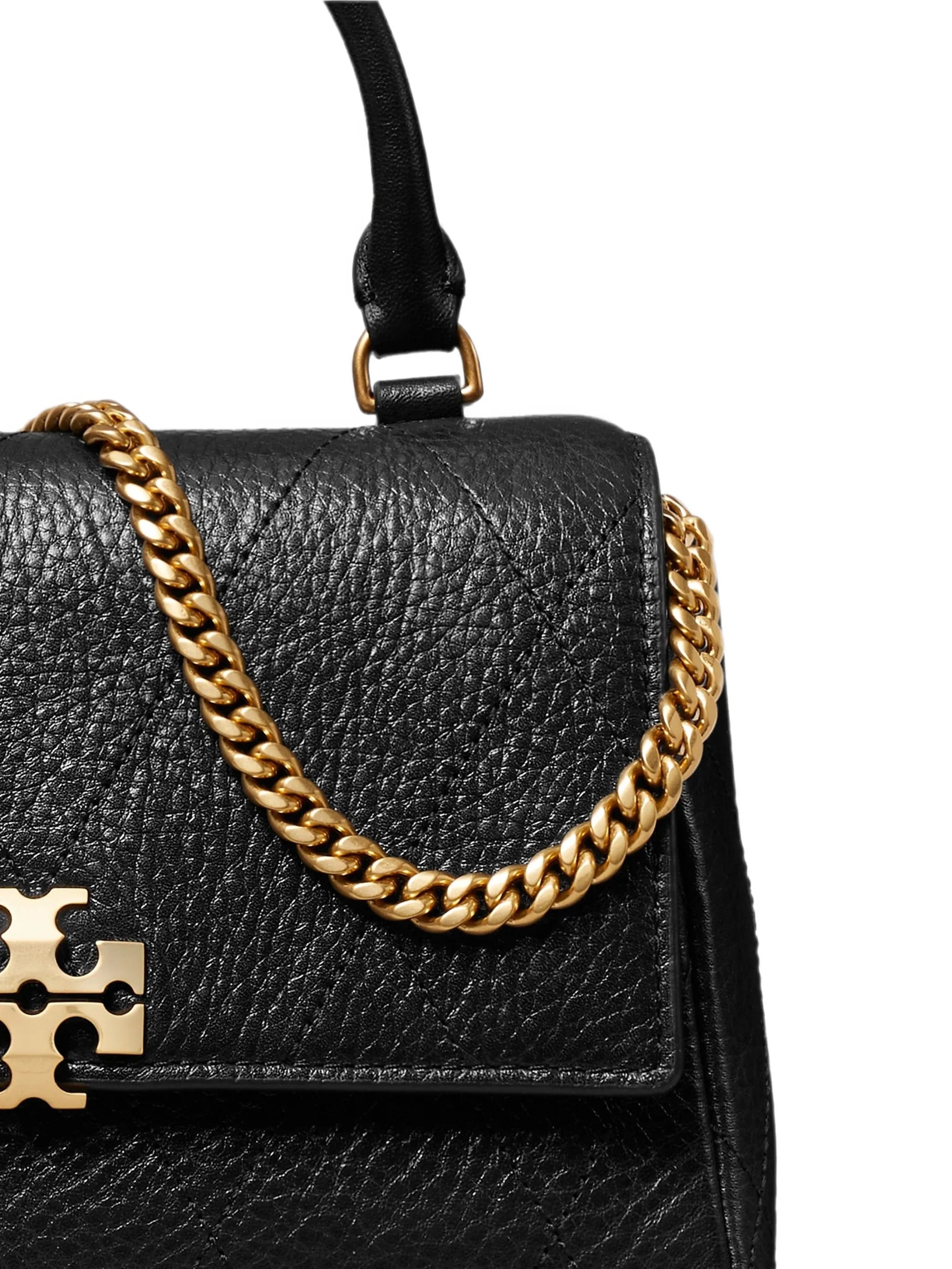 Tory Burch mini Charlie quilted top - handle crossbody bag