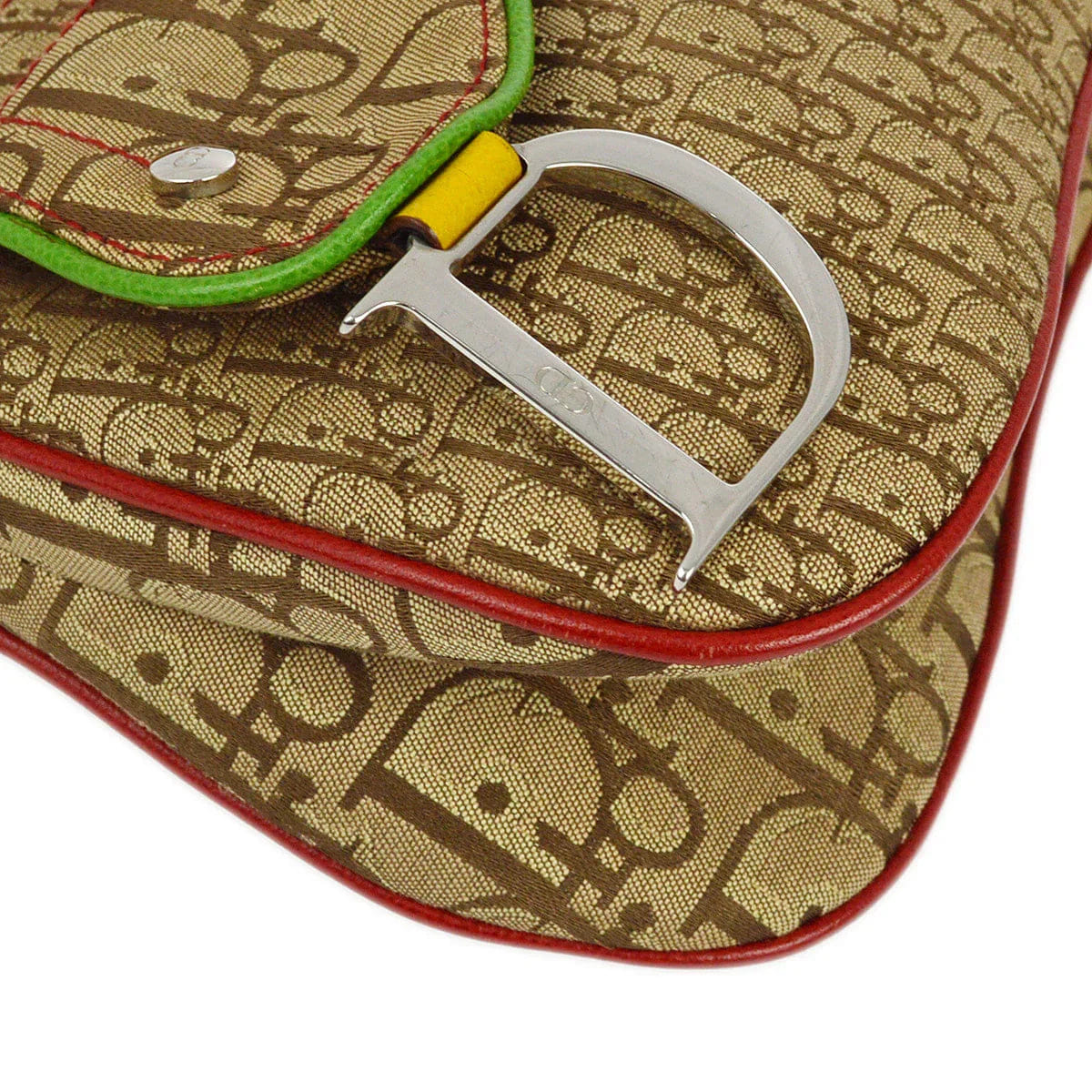 Christian Dior 2004 Rasta - Color Trotter Saddle Shoulder Bag