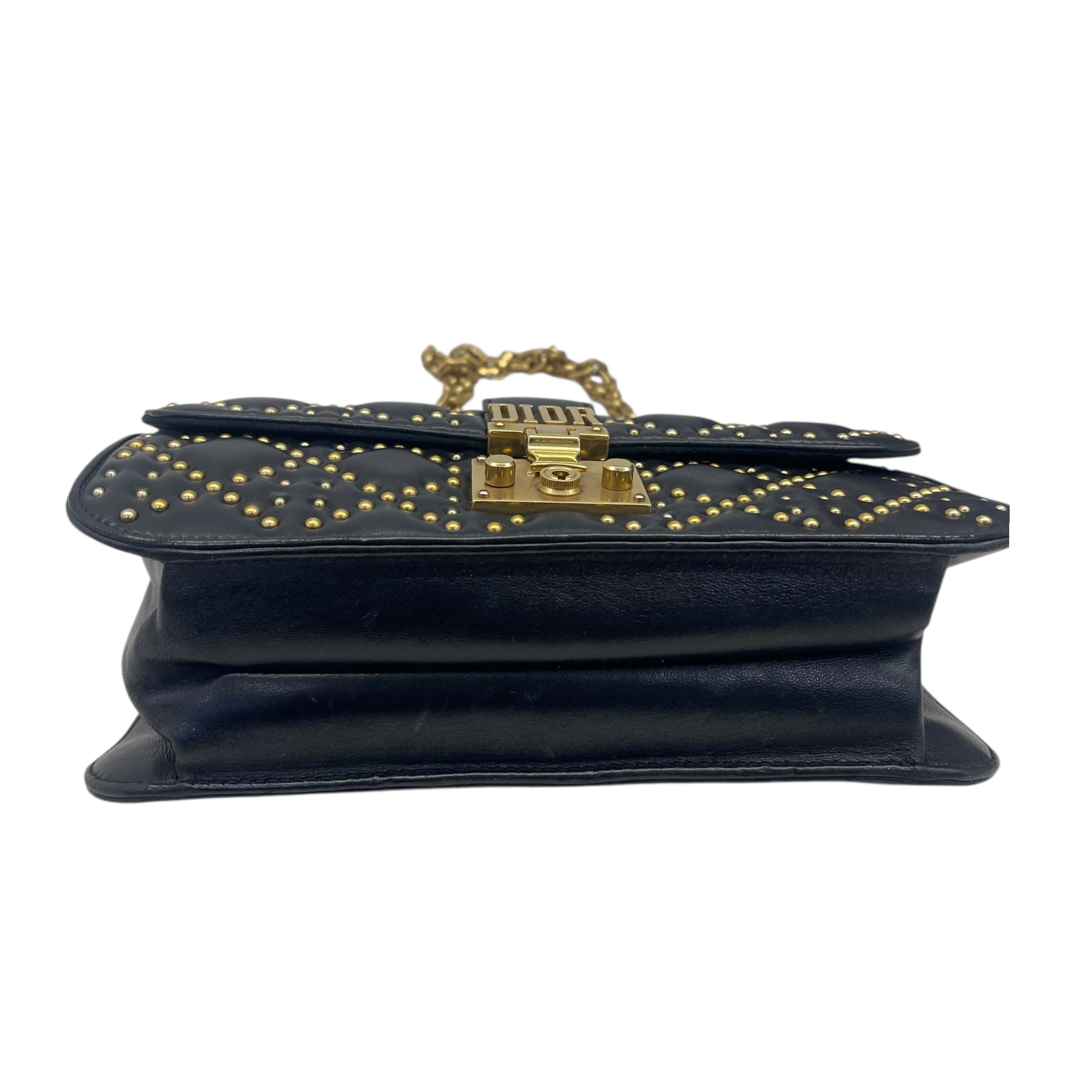 Christian Dior Dior Black Leather Dioraddict Flap Shoulder Bag