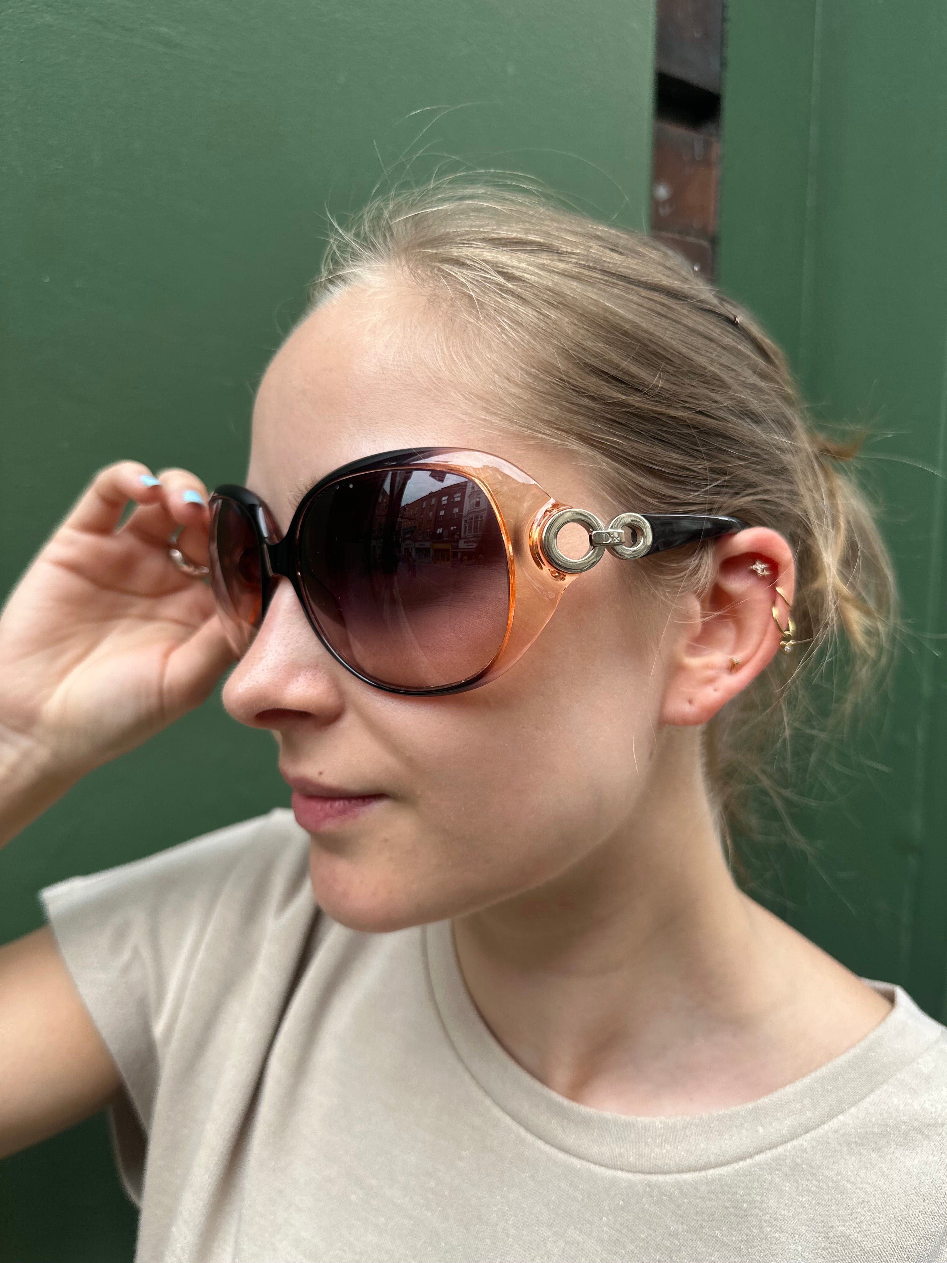 Christian Dior Black Acetate Sunglasses