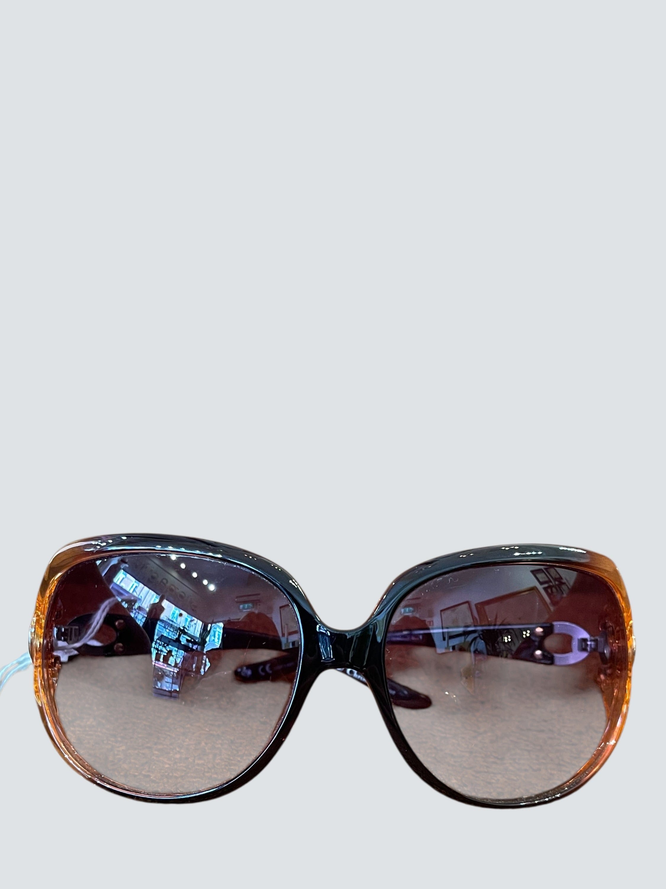 Christian Dior Black Acetate Sunglasses