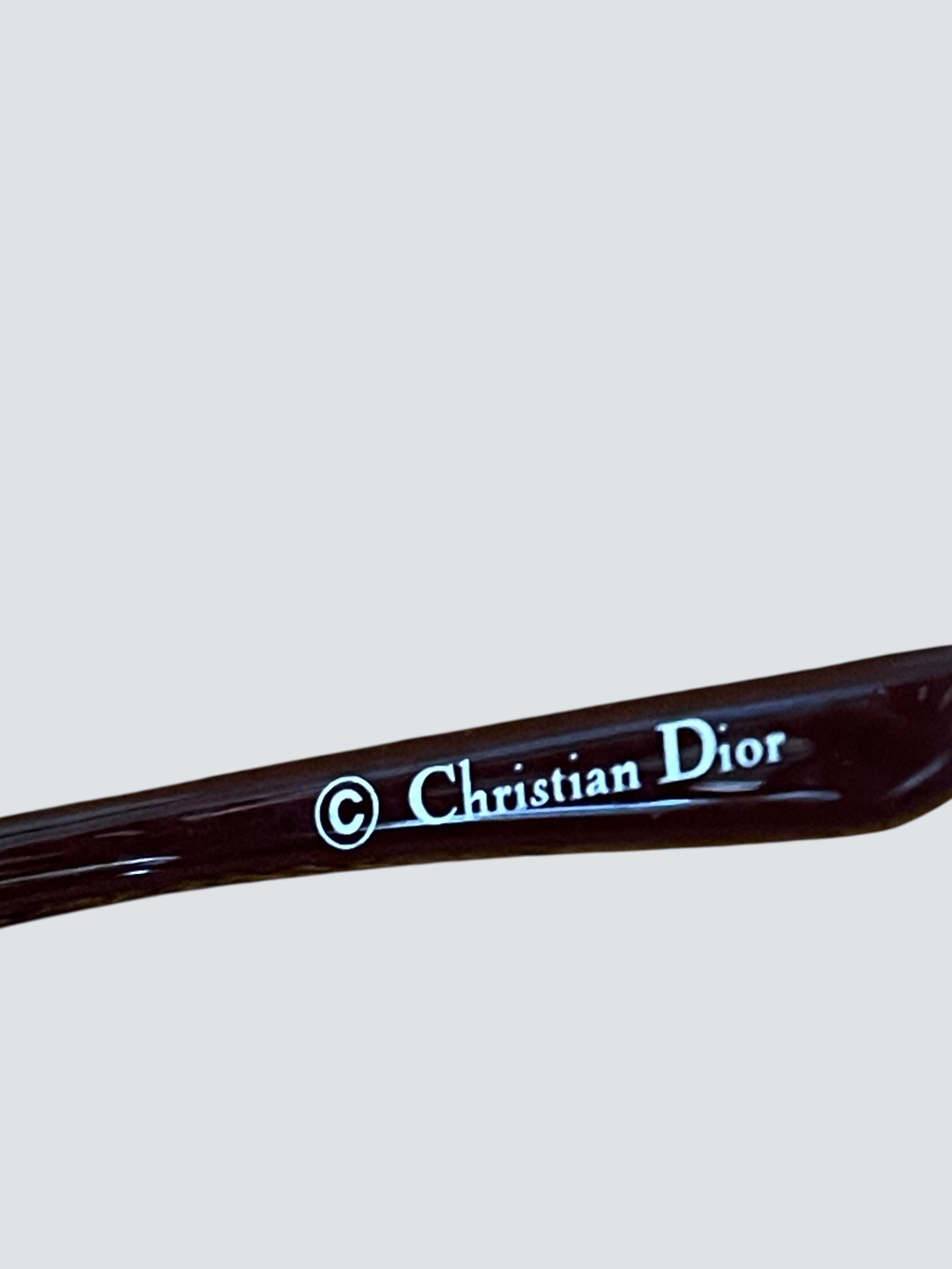 Christian Dior Black Acetate Sunglasses
