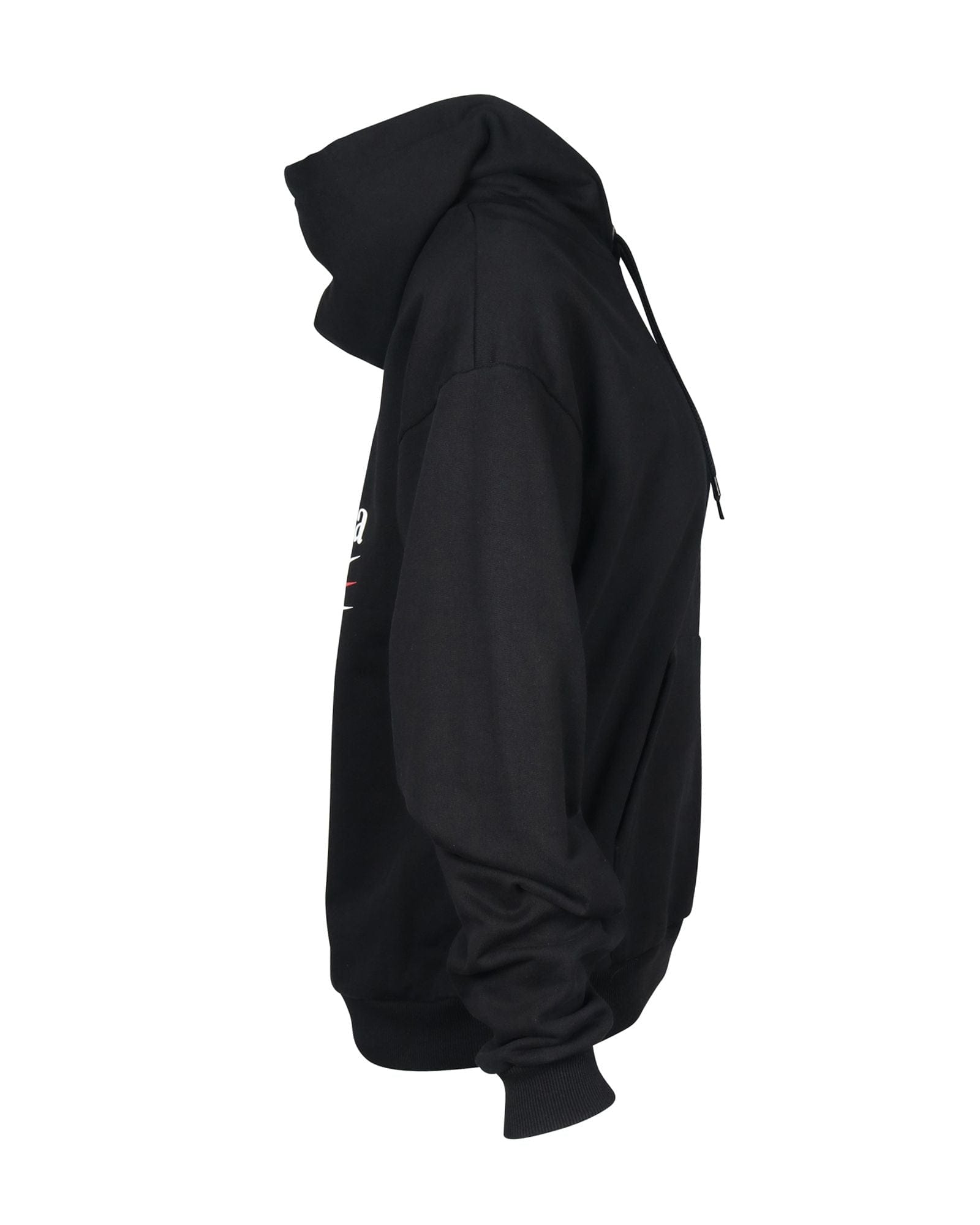 Balenciaga Political Campaign Hoodie in Black Cotton