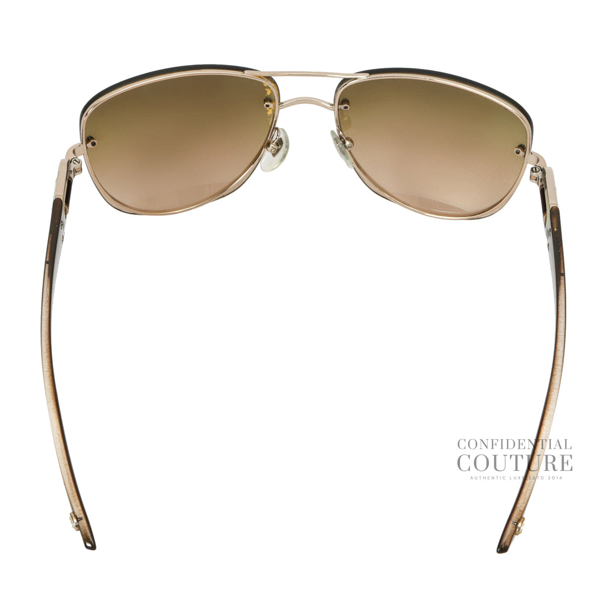 Bvlgari 6053 - B Green Tone Lens Aviators Sunglasses