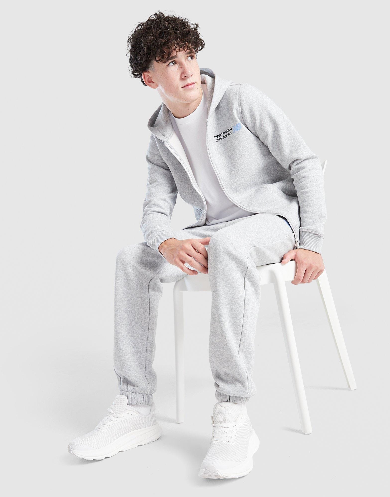 New Balance Athletics Full Zip Hoodie Junior