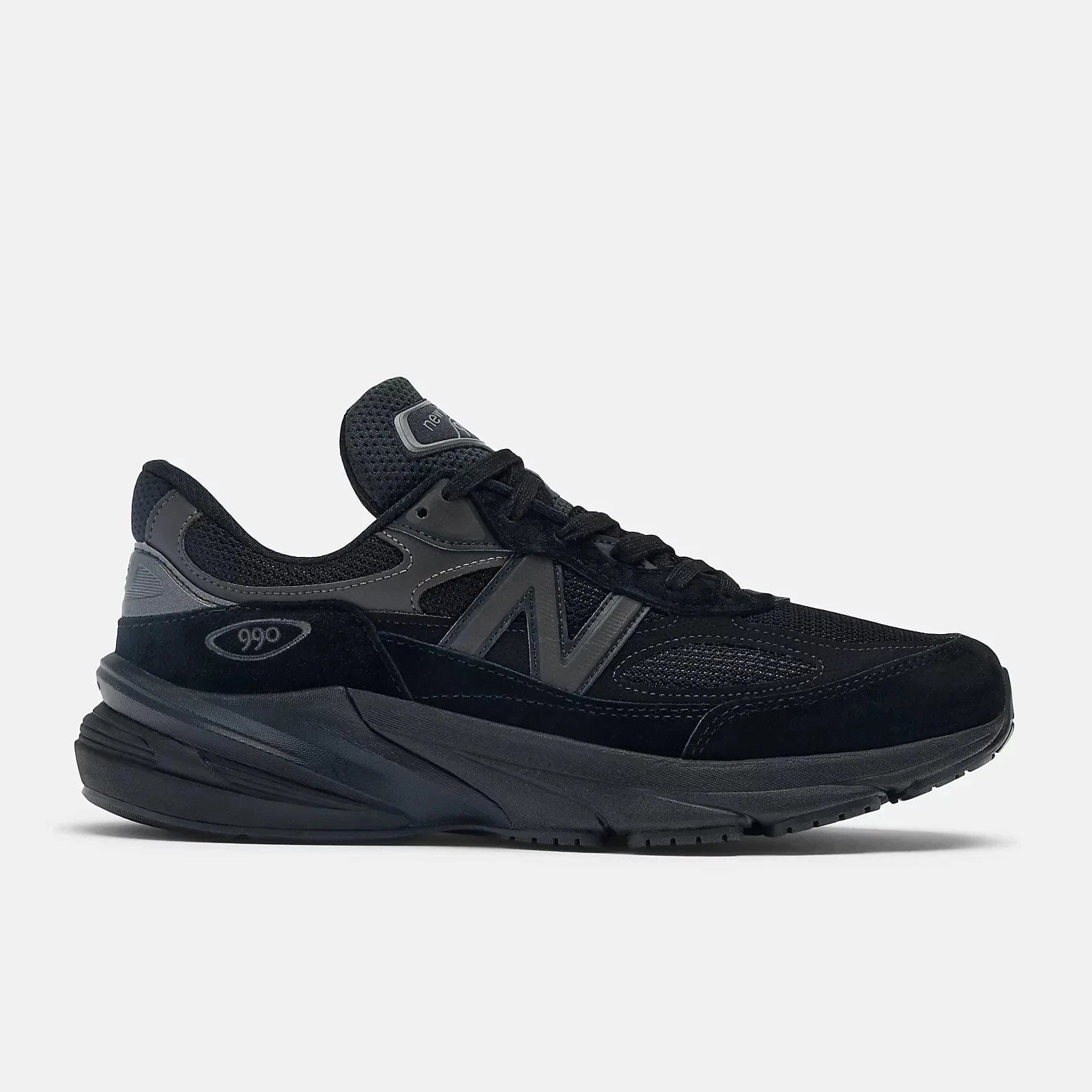 New Balance Made In USA 990V6 U990BB6 Mens 2E Black Lifestyle Shoes HTAT1610