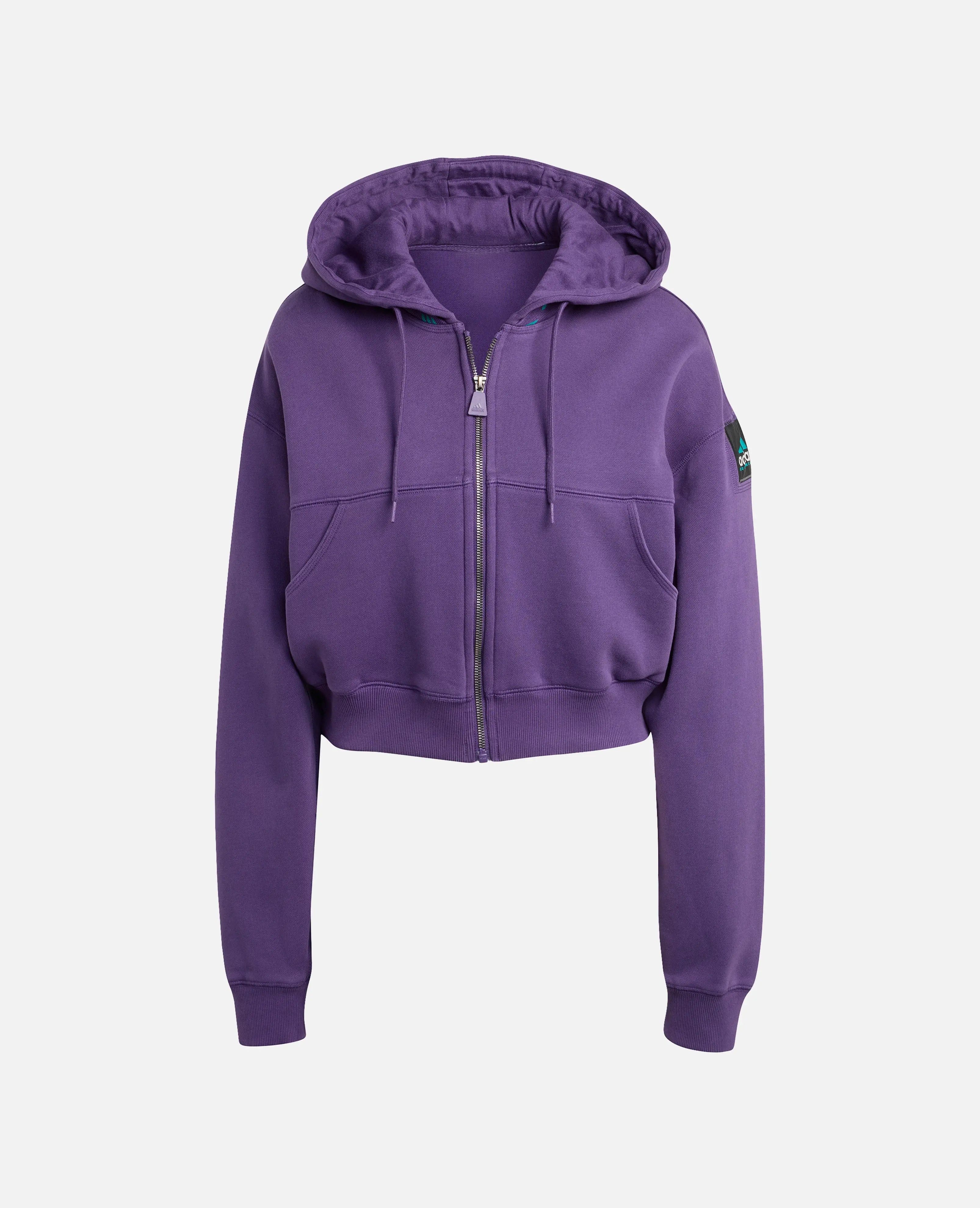 adidas Equipment Cropped Hoodie (Violet)