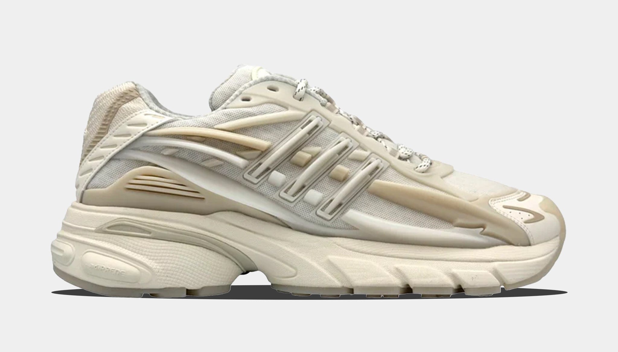 adidas Pharrell x adidas Adistar Jellyfish Triple White Mens Lifestyle Shoes (Core White/Off White/Clear Brown) Free Shipping