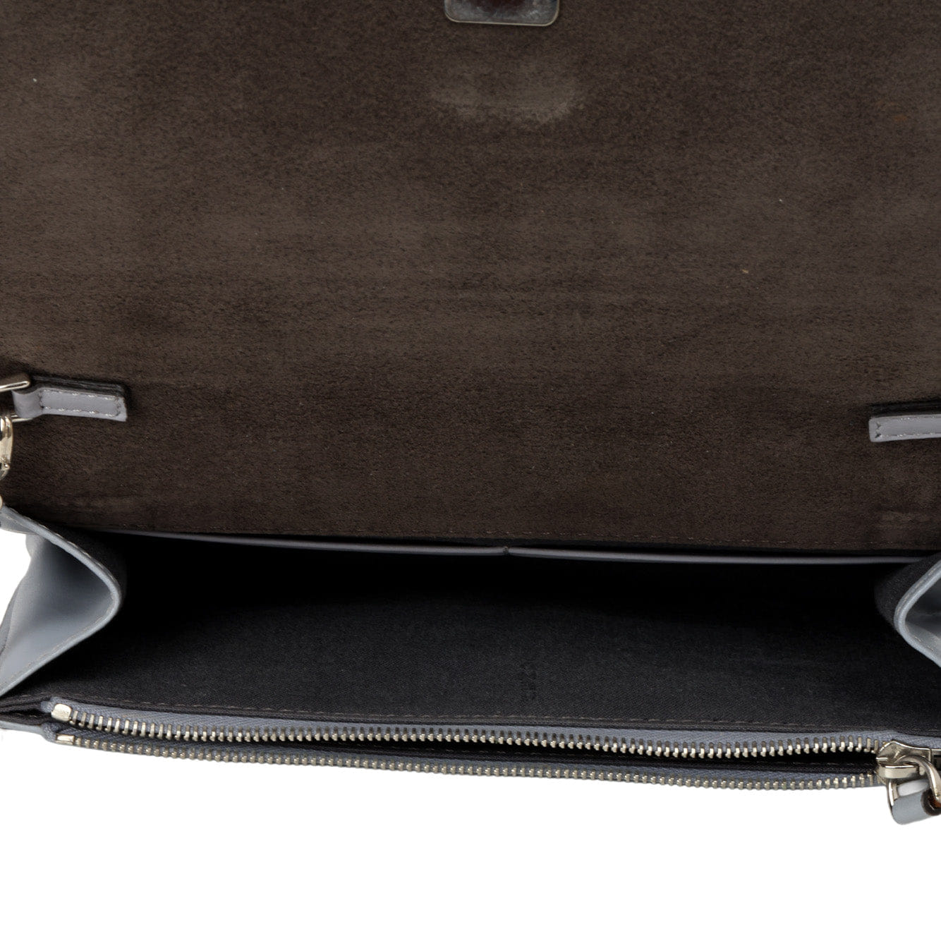 Fendi Grey Rainbow Studs Tube Wallet On Chain Bag