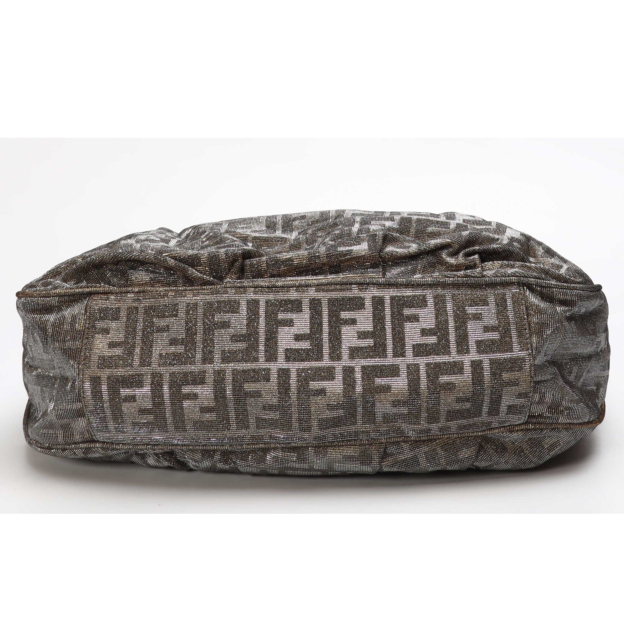 Fendi Tobacco Zucca Canvas Mia Hobo Bag