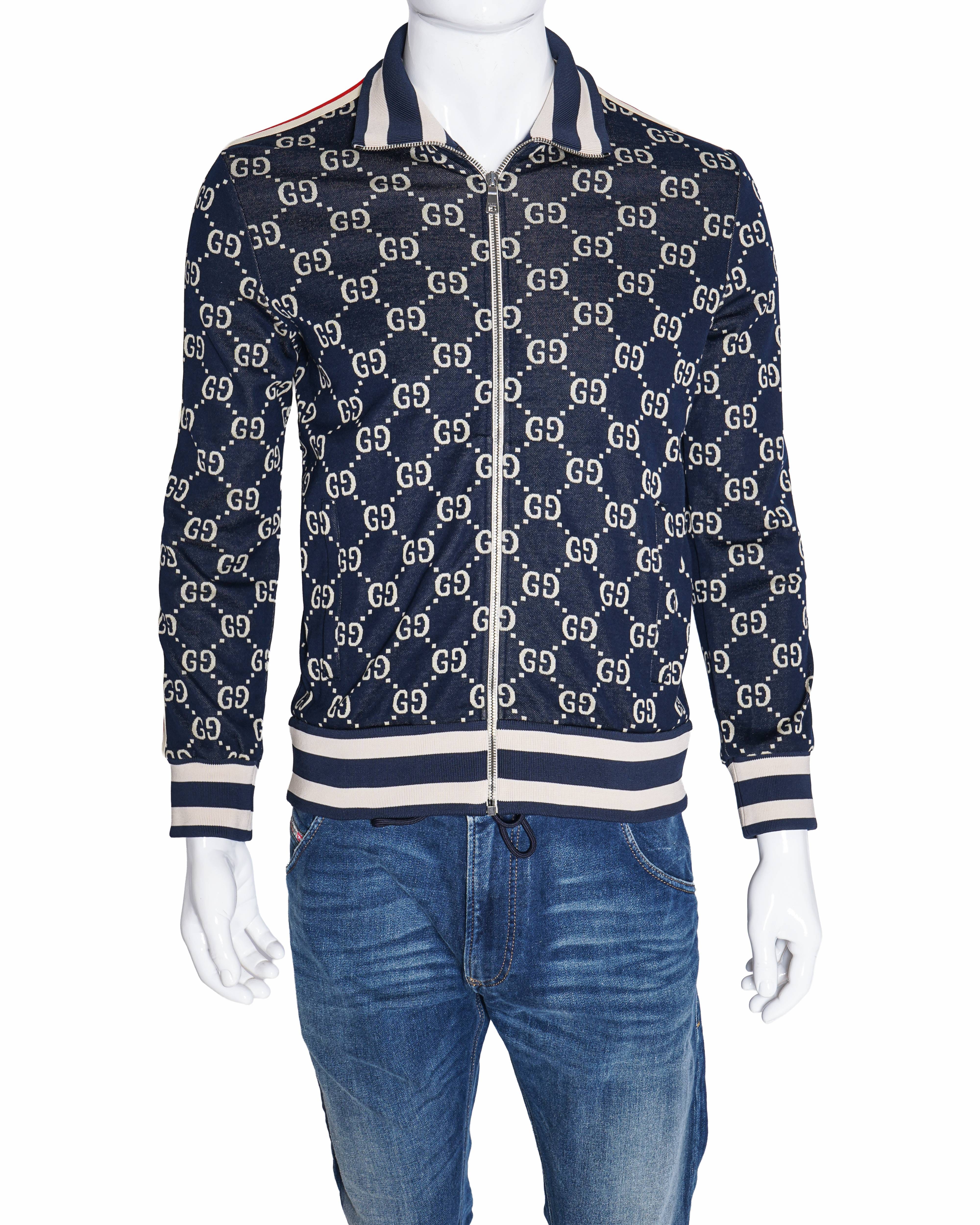 Gucci 2021 Monogram GG Printed Zip - Up Bomber Jacket