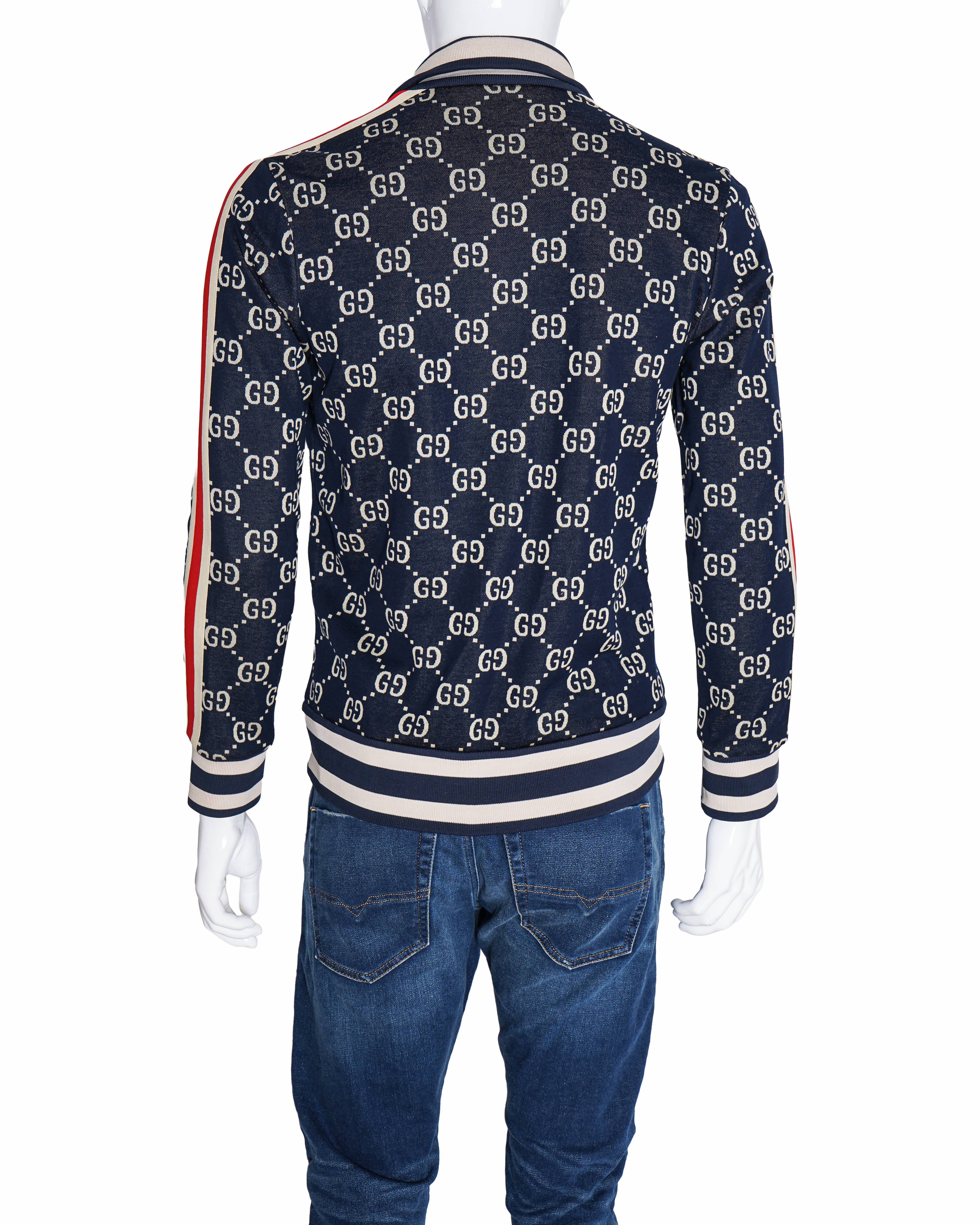 Gucci 2021 Monogram GG Printed Zip - Up Bomber Jacket