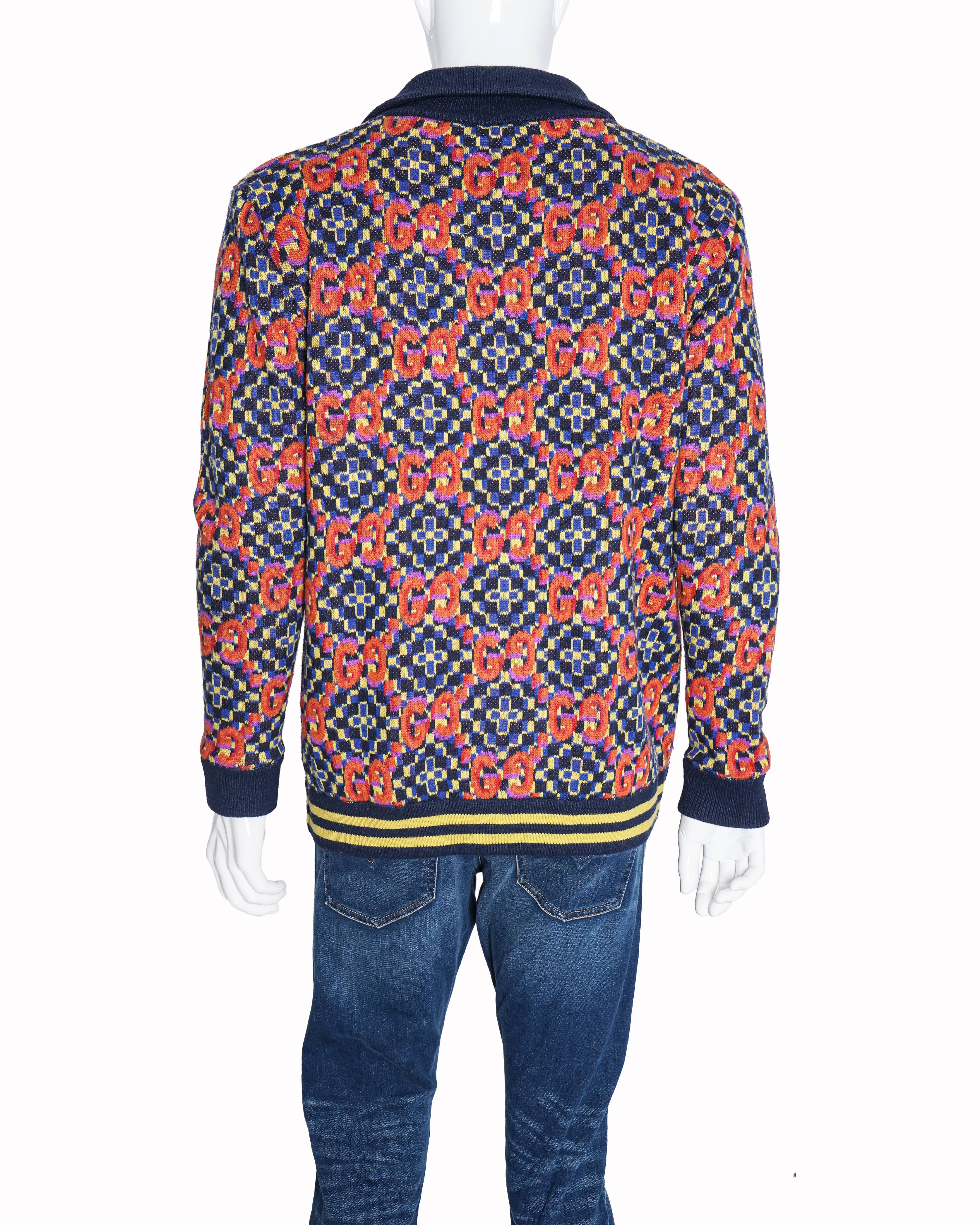 Gucci GG Monogram Jacquard Zip - Up Track Jacket